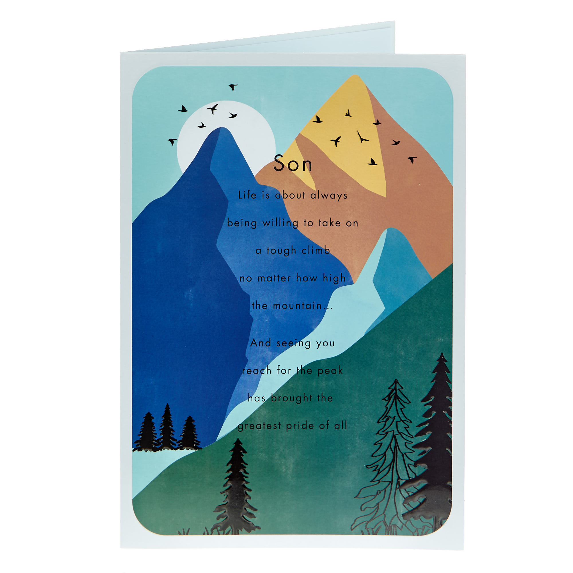 Son Greatest Pride Of All Mountains Birthday Card