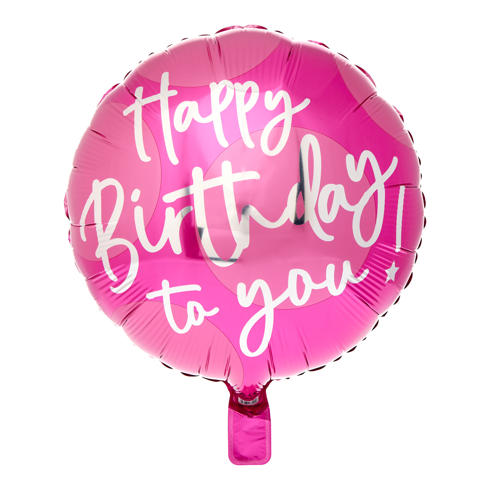 Pink Happy Birthday To You 18-Inch Foil Helium balloon