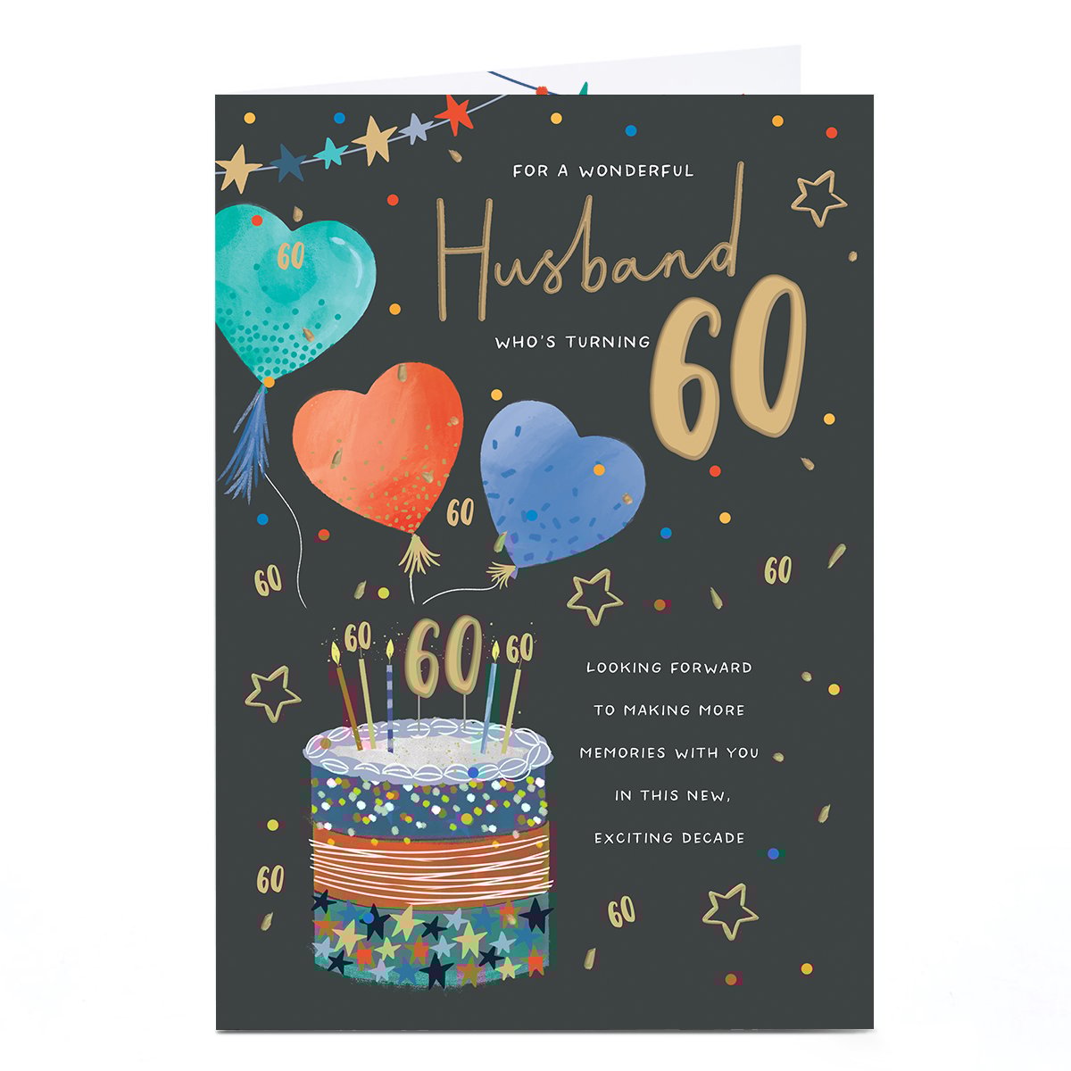 60th Birthday Card - The Amazing Man You Are, Husband