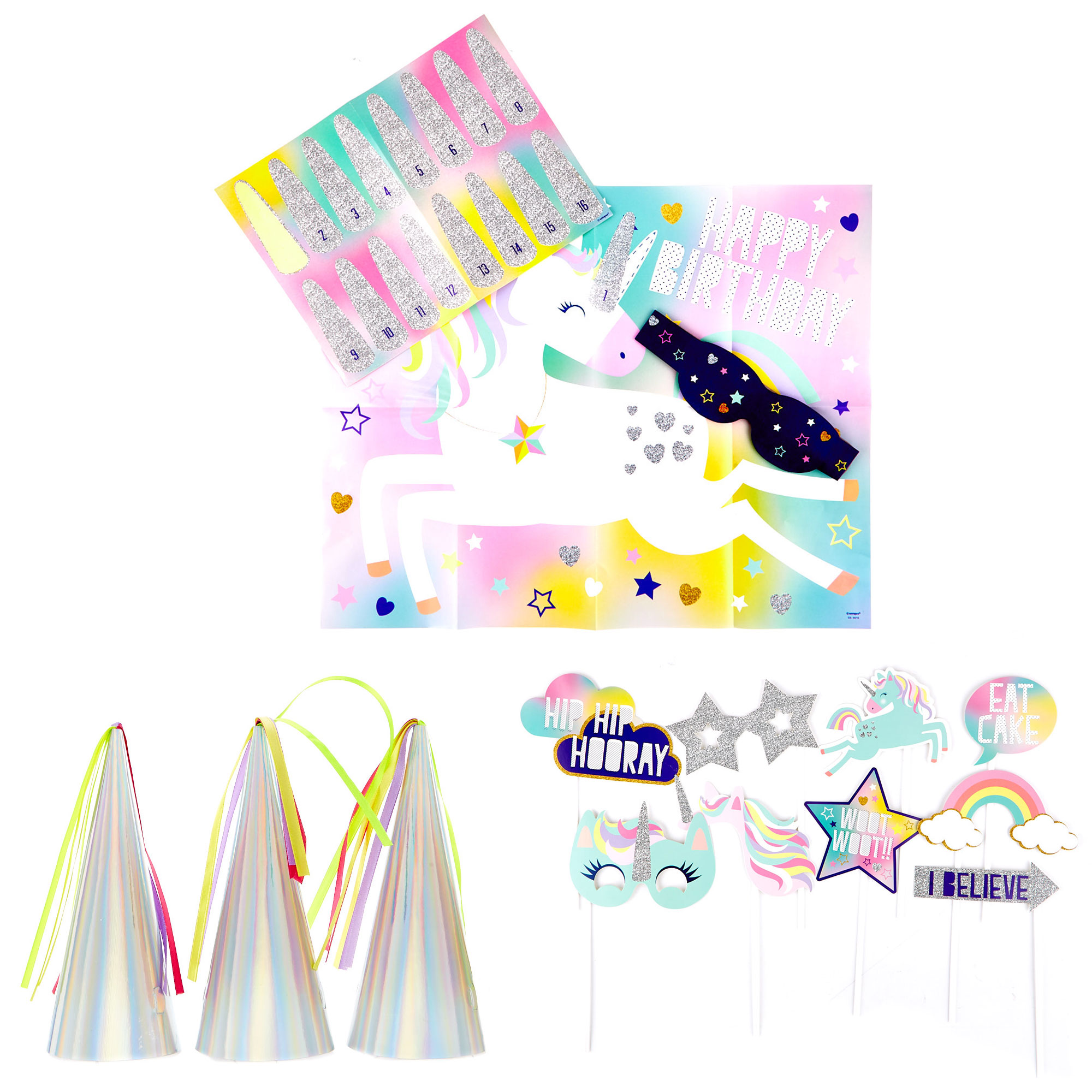 Unicorn Party Accessory Pack For 16