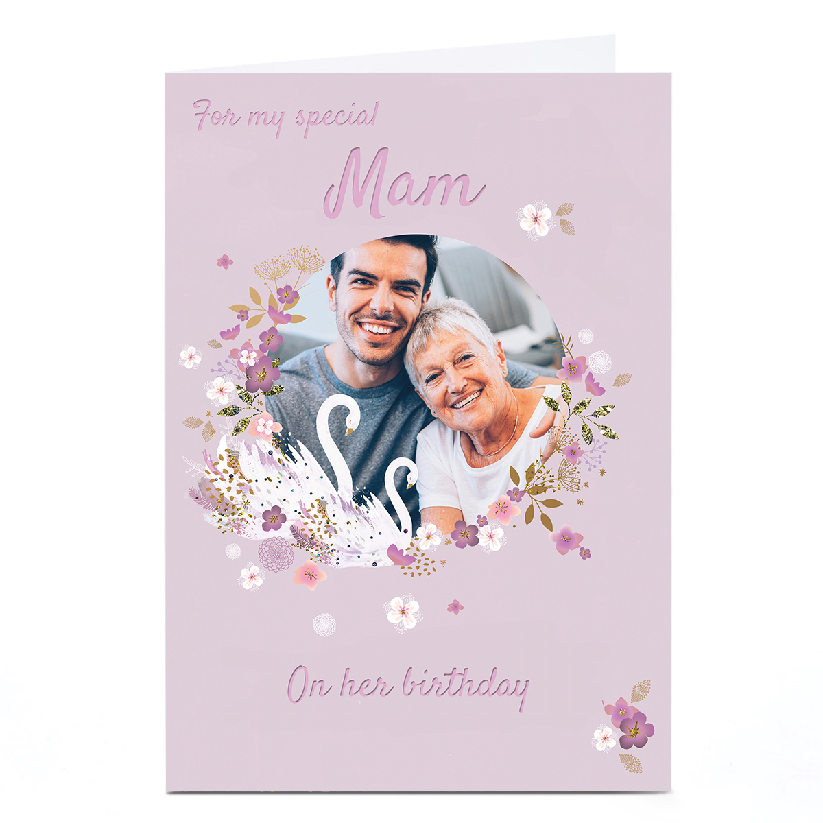 Personalised Kerry Spurling Photo Card - Lovely Mam