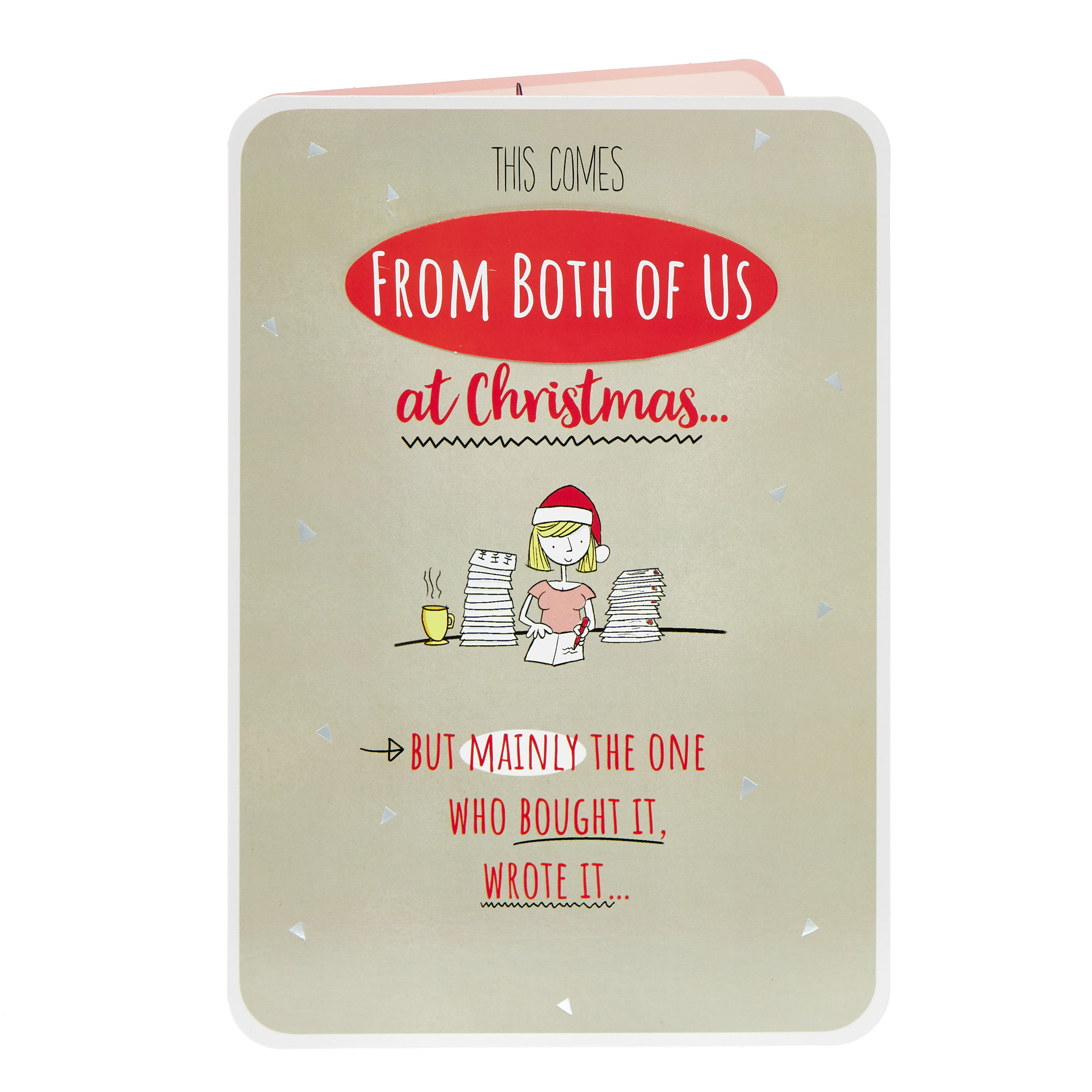 From Both of us But Mainly Who Bought it Christmas Card