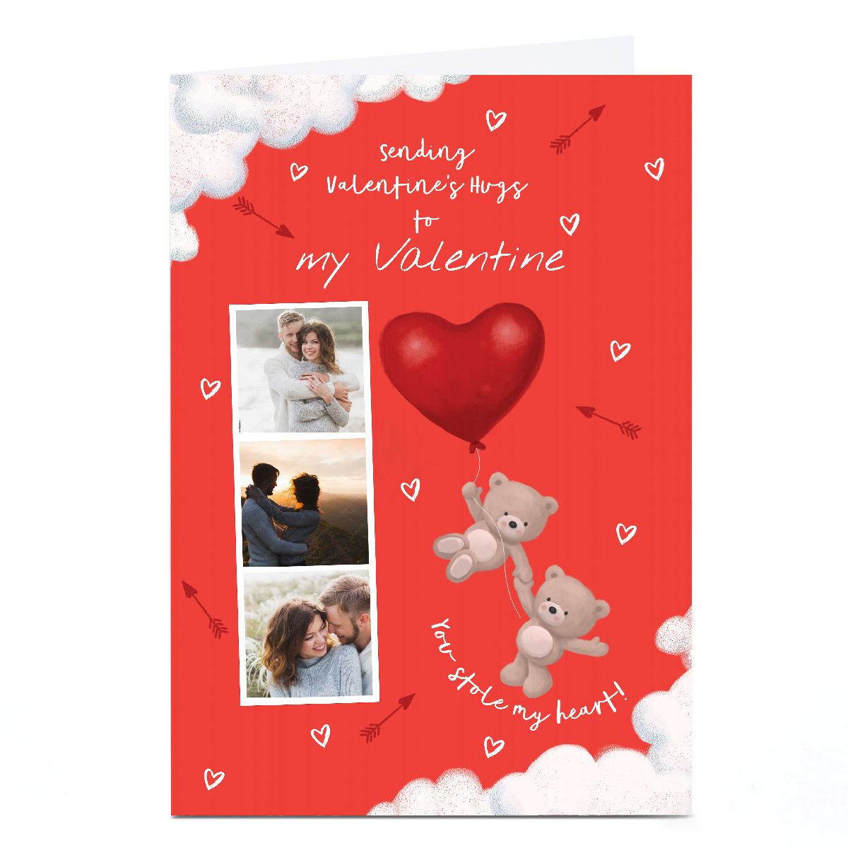 Photo Hugs Valentine's Day Card - Stole My Heart, My Valentine