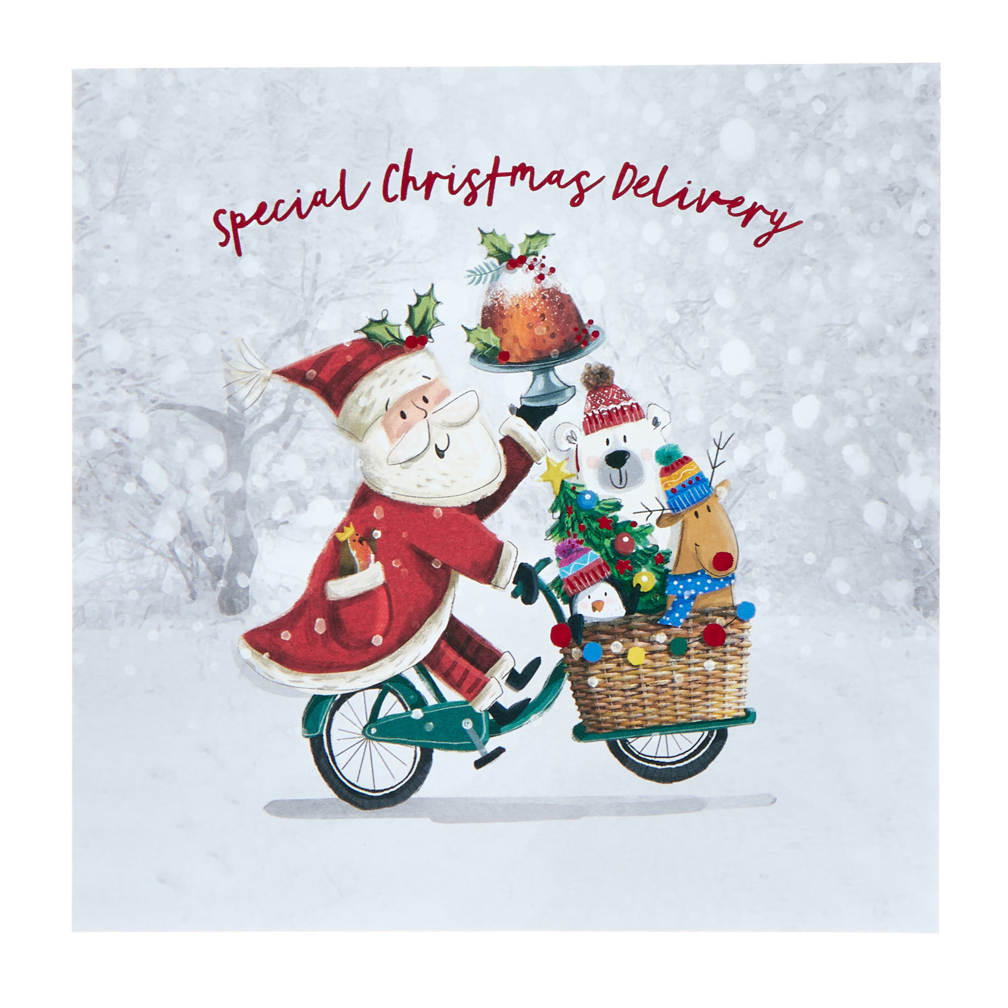 16 Charity Christmas Cards - Cute Santa (2 Designs)