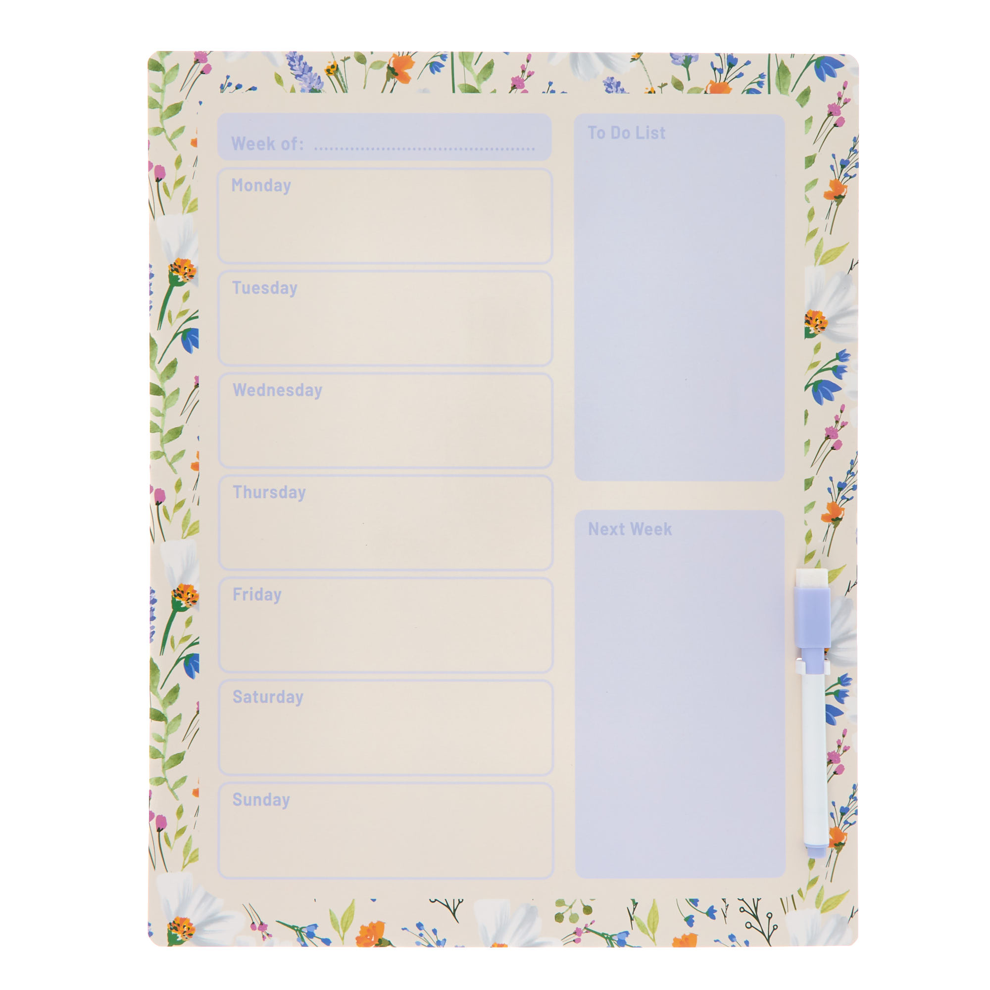 Wipe-Clean Weekly Planner