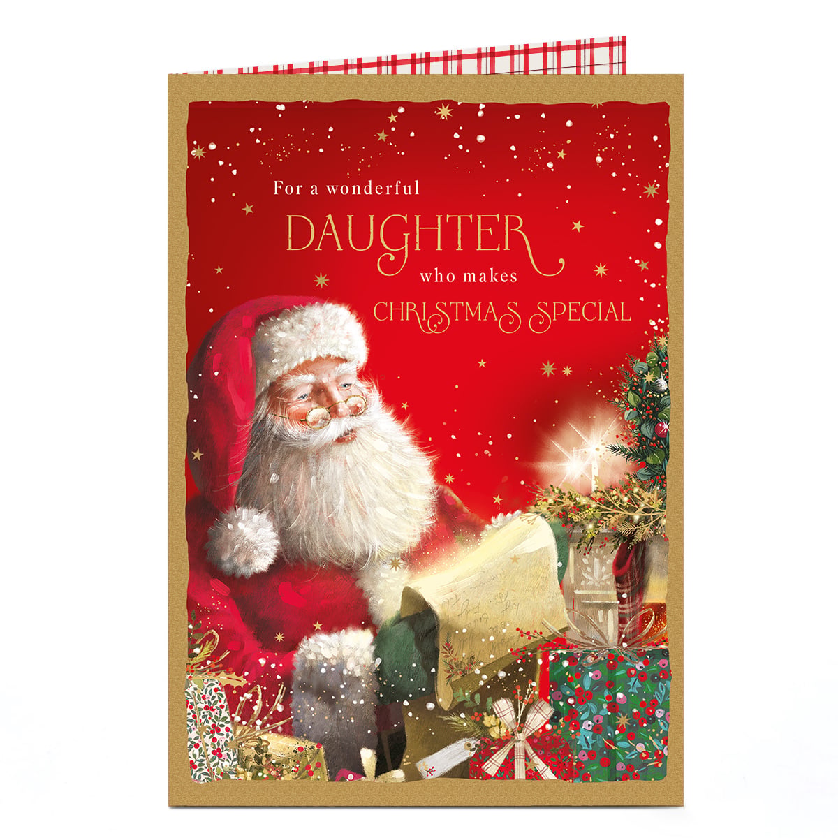 Christmas Card - Father Christmas List, Daughter