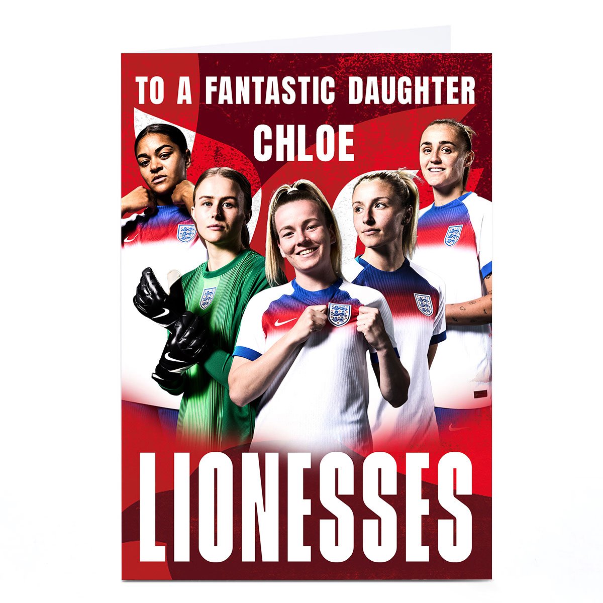 Personalised Birthday Card - Lionesses, Fantastic Daughter