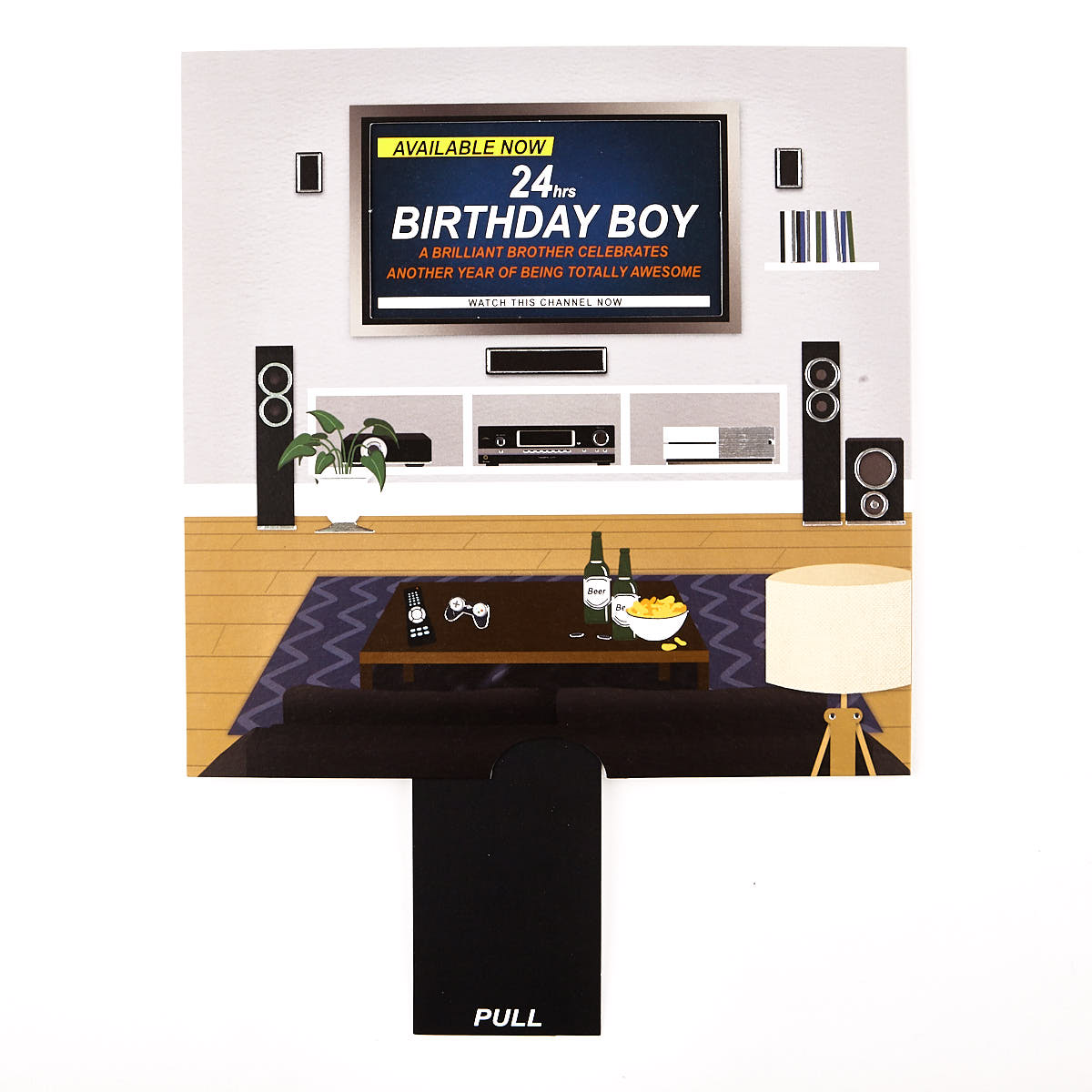 Exquisite Collection Birthday Card - Brother, TV