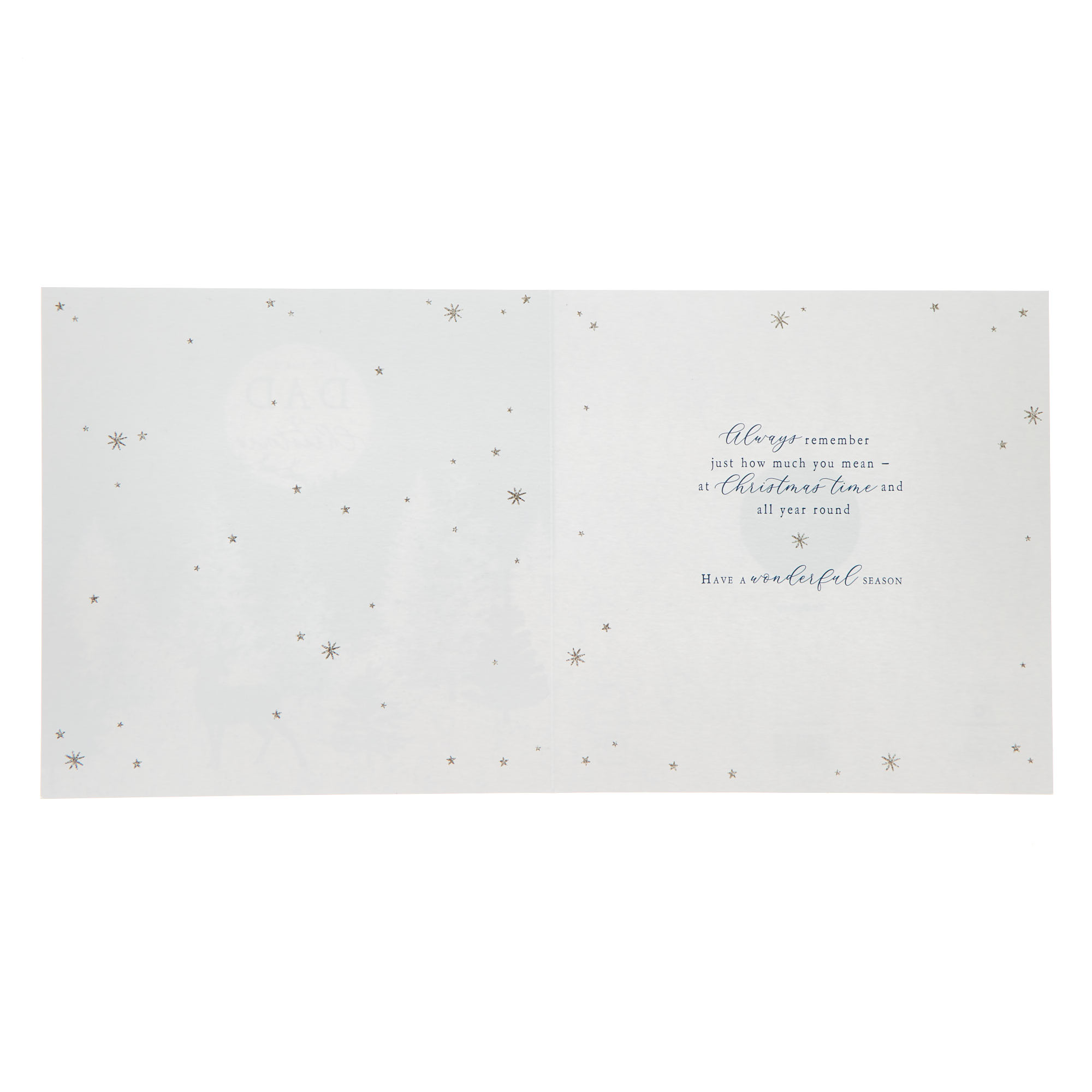 Platinum Dad Trees & Deer Christmas Card