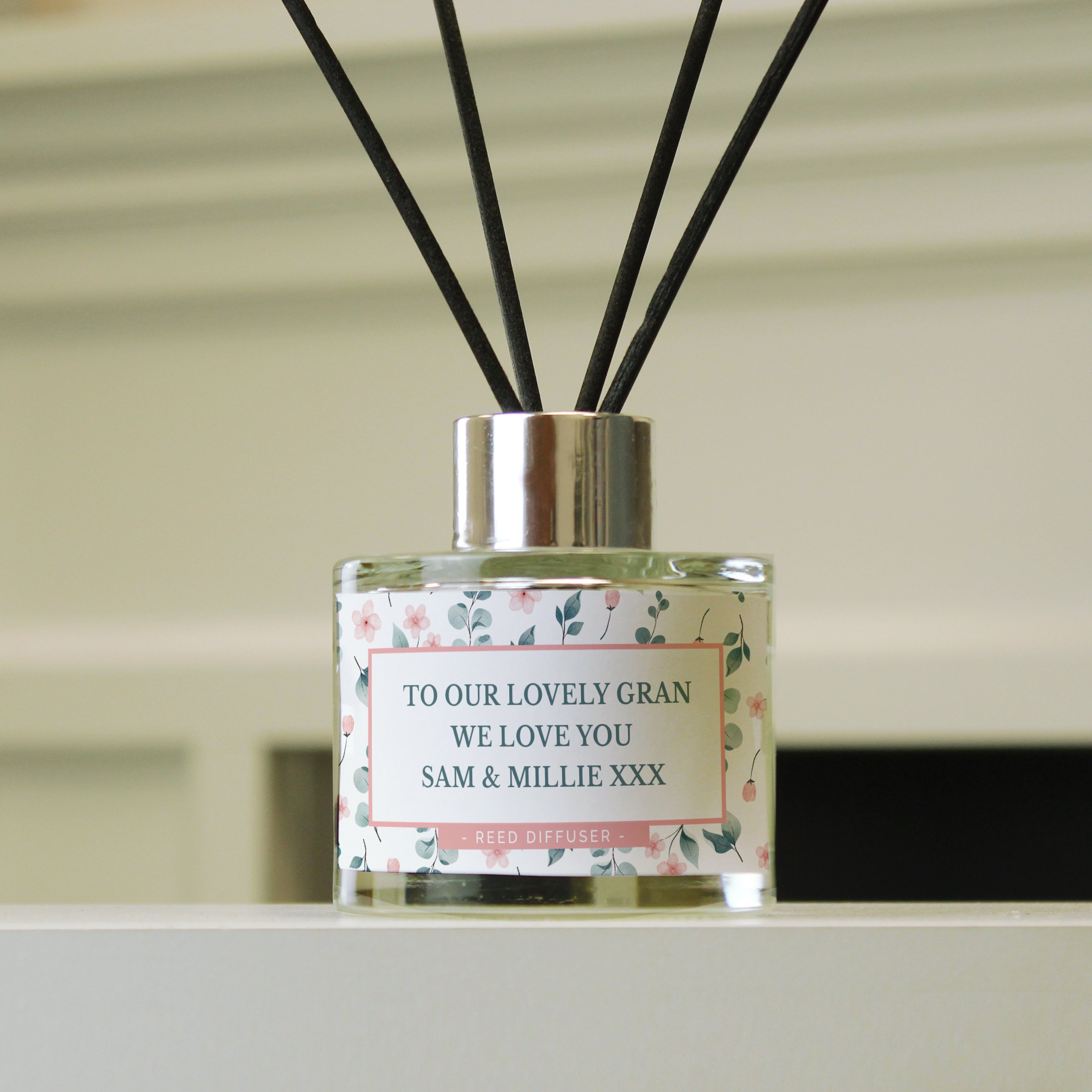 Personalised Floral Reed Diffuser