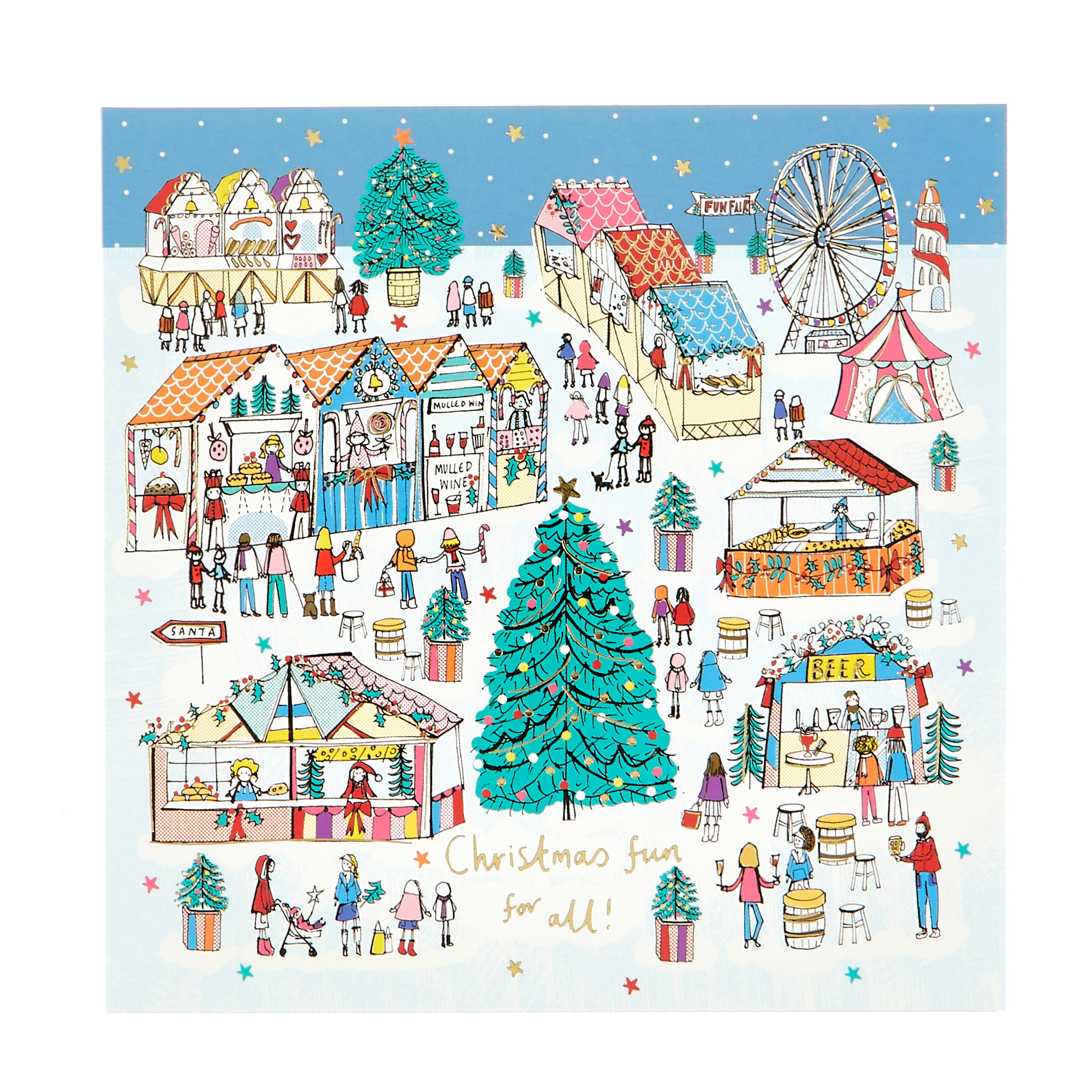 18 Charity Christmas Cards - Carnival (2 Designs)