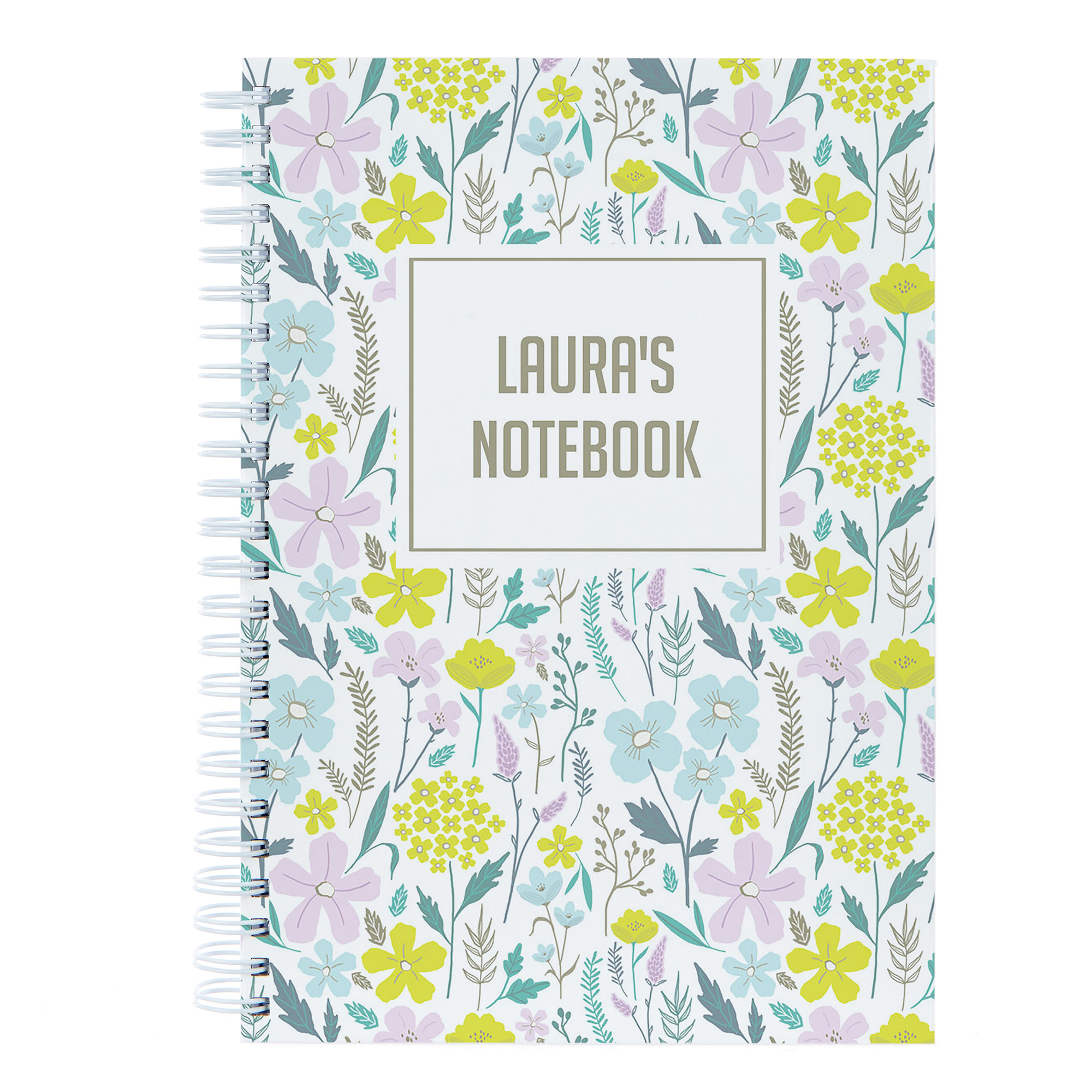 Personalised Notebook - Pastel Florals