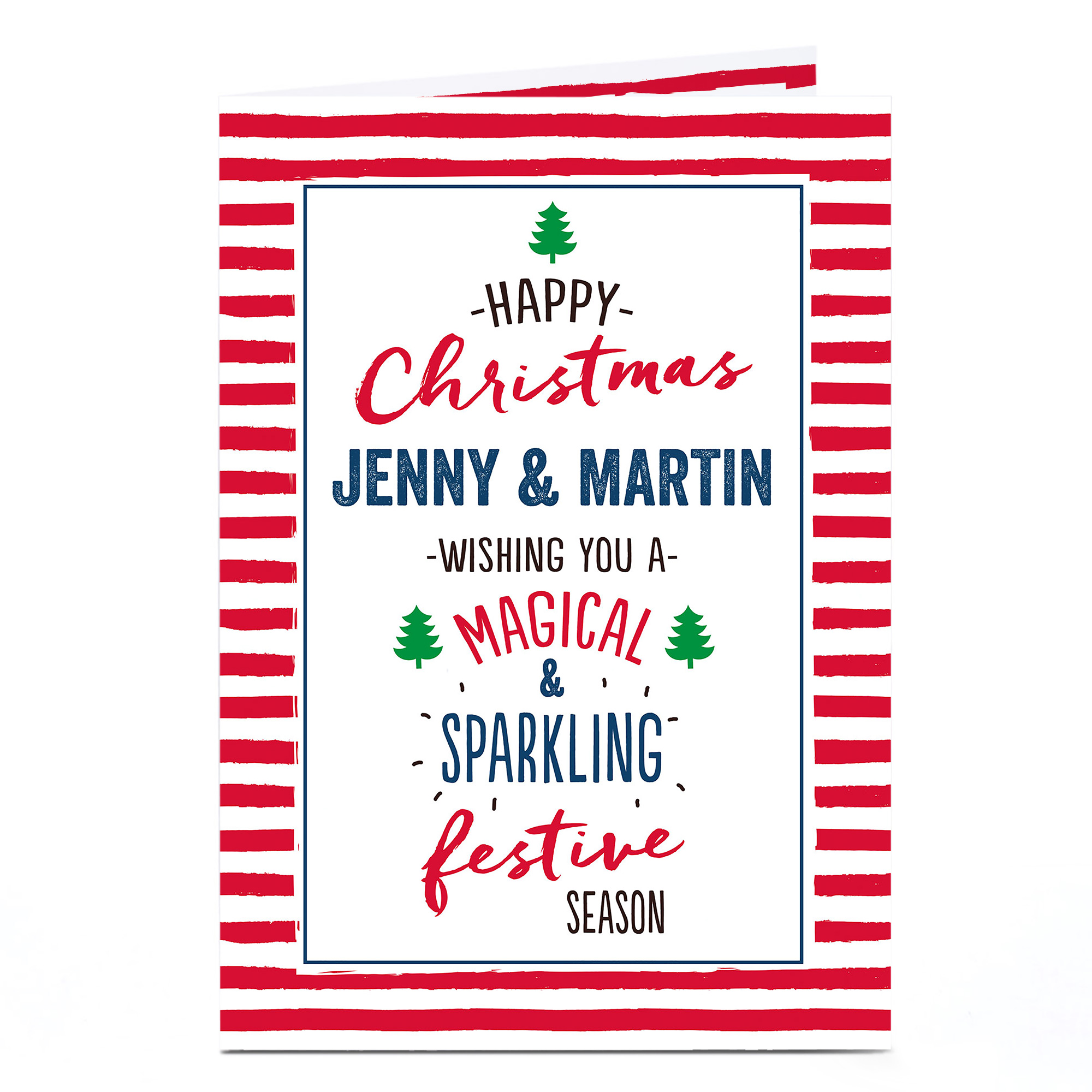 Personalised Christmas Card - Magical & Sparkling