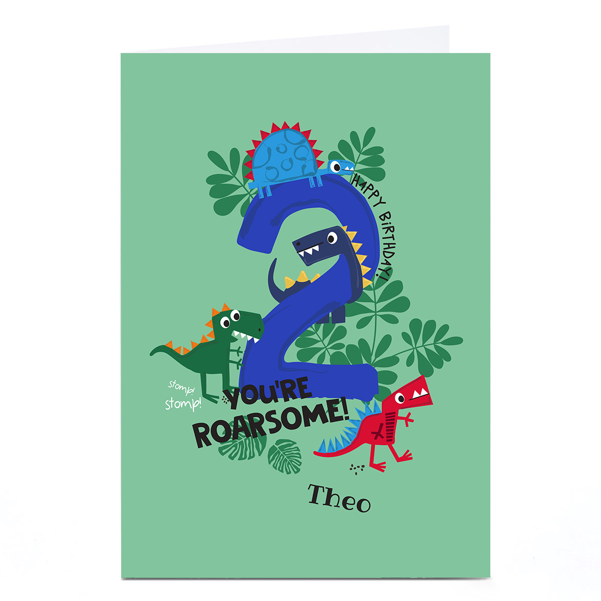 Personalised Rachel Griffin Birthday Card - 2, You're Roarsome!