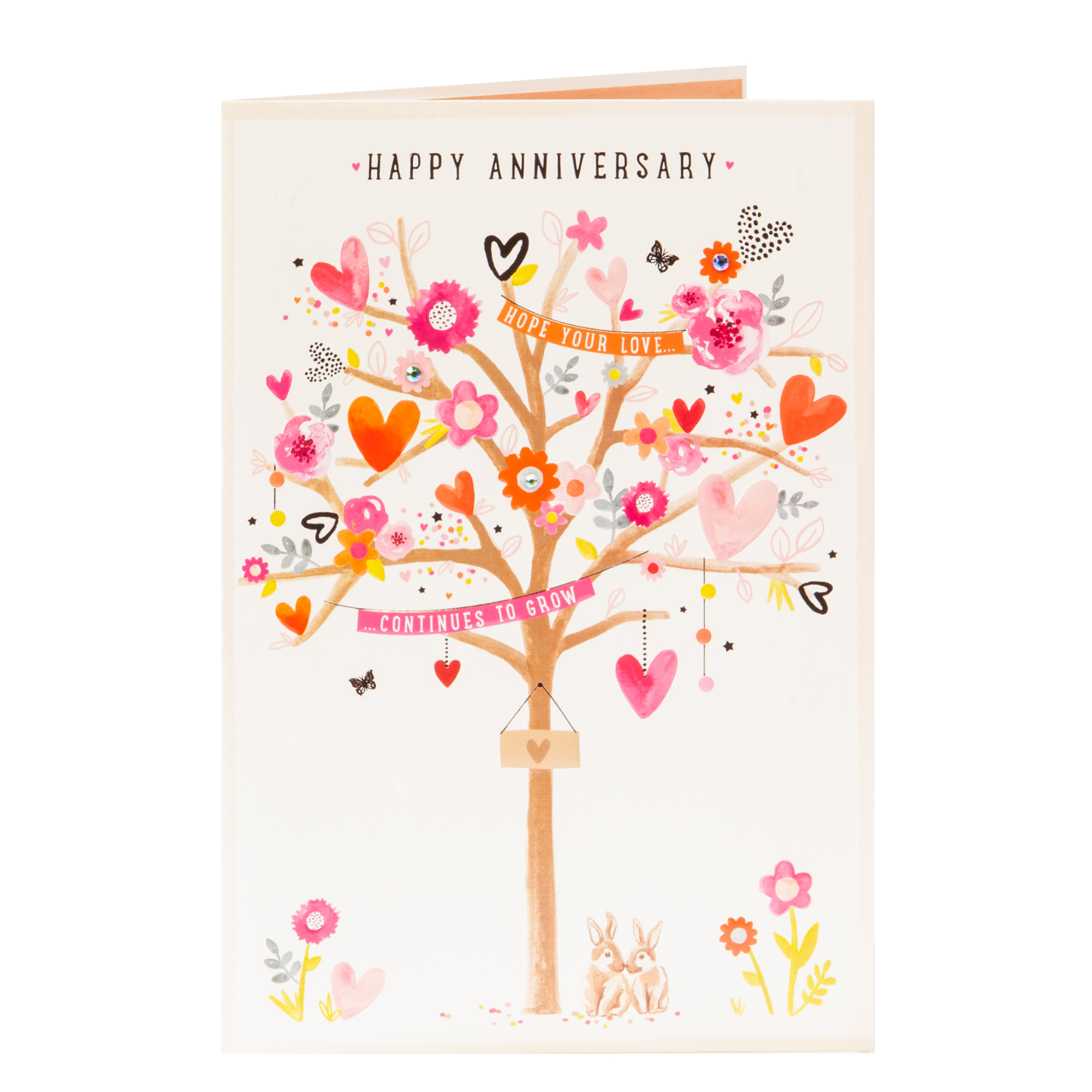 Anniversary Card - Hope Your Love Continues To Grow