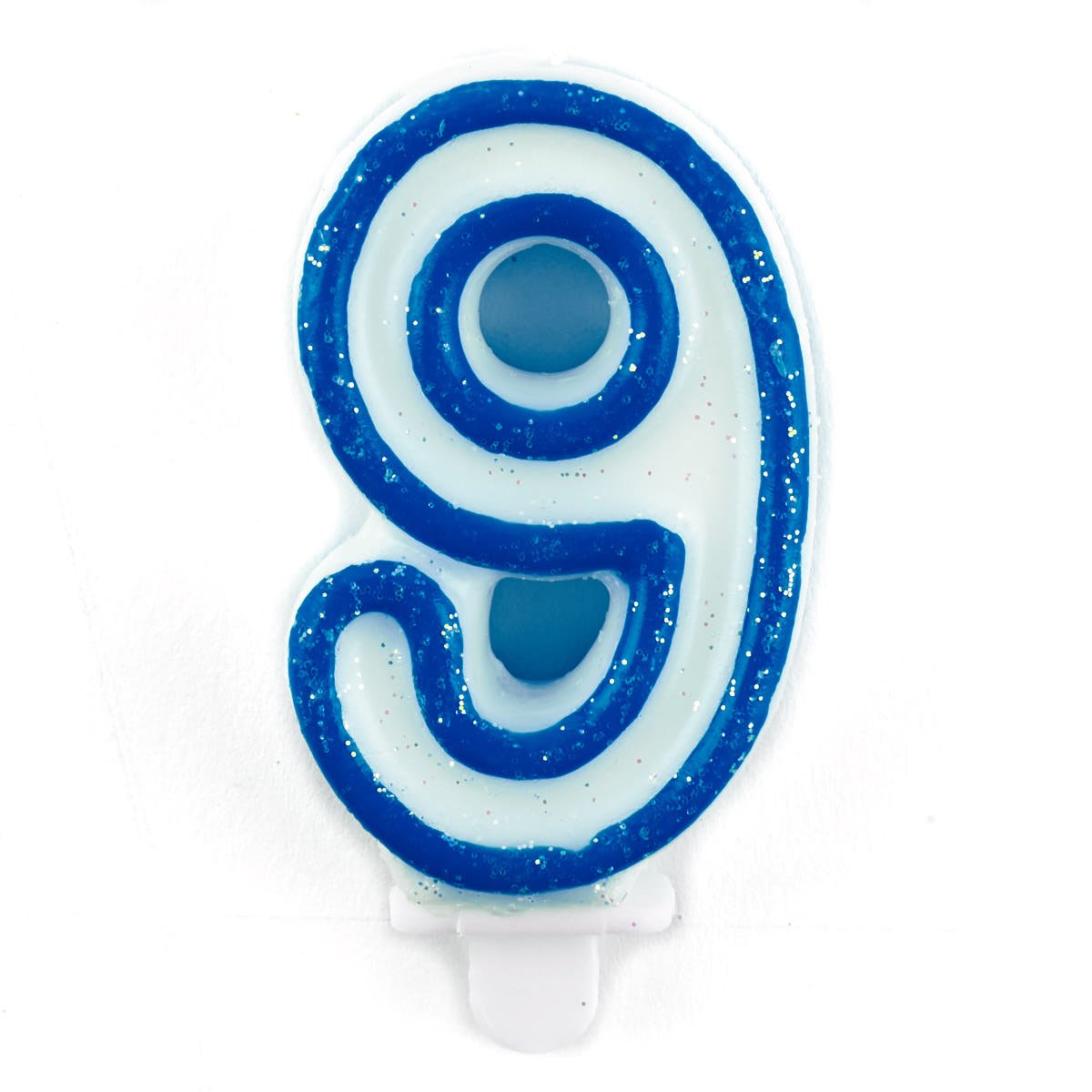 Blue Number 9 Birthday Candle 4786