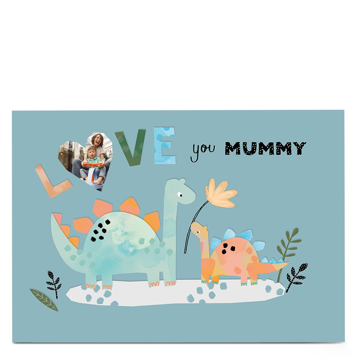 Photo Kerry Spurling Mother's Day Card - Love you, Mummy Dinosaur