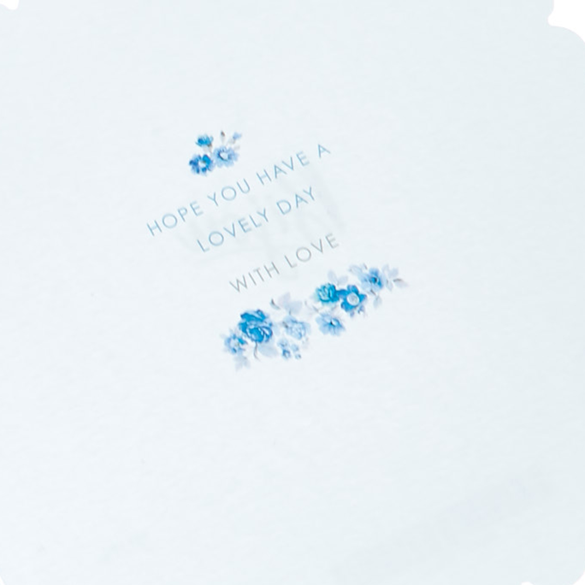 Birthday Card - Special Mum, Blue Flowers