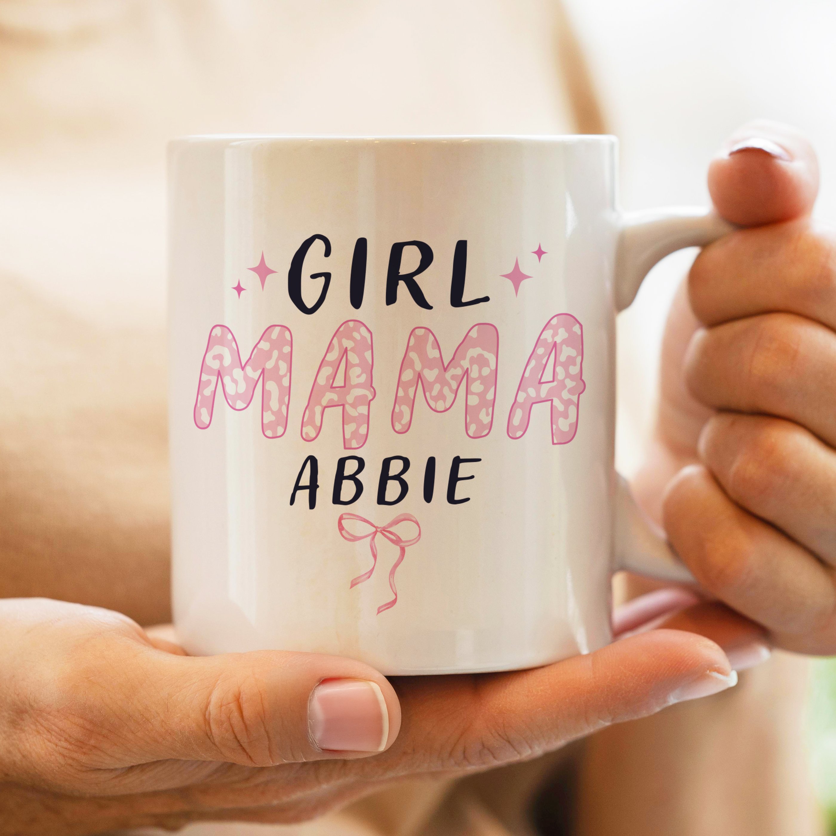 Personalised Girl Mama Mug