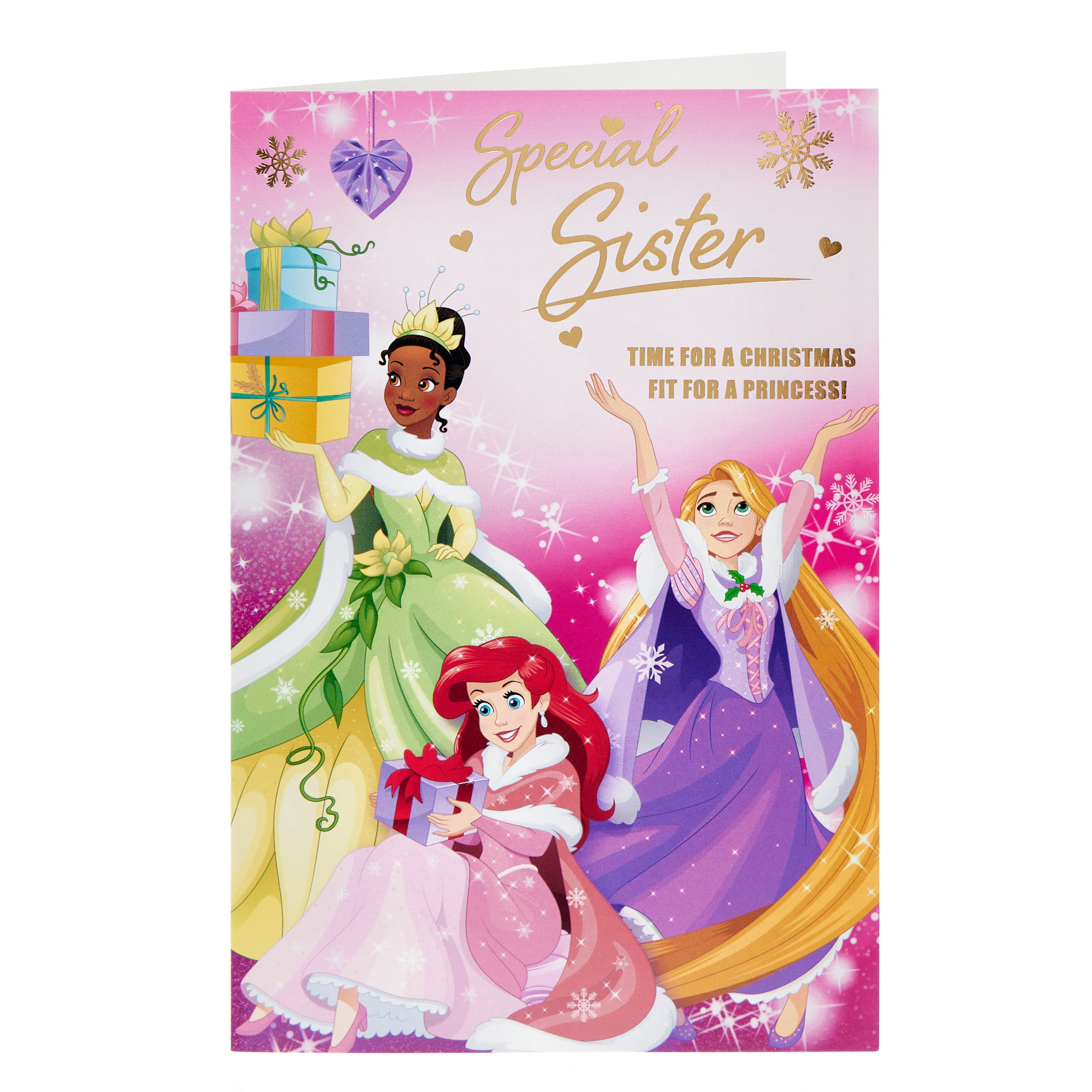 Sister Disney Princess Christmas Card