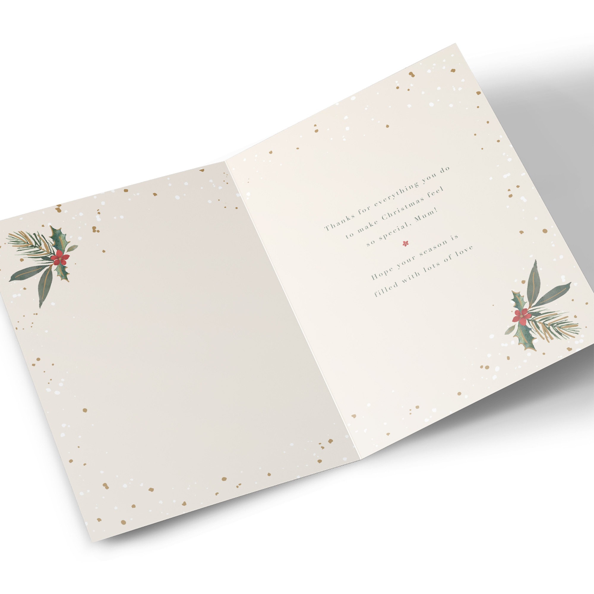 Christmas Card - You Give Christmas Sparkle Baubles, Mum From Daughter