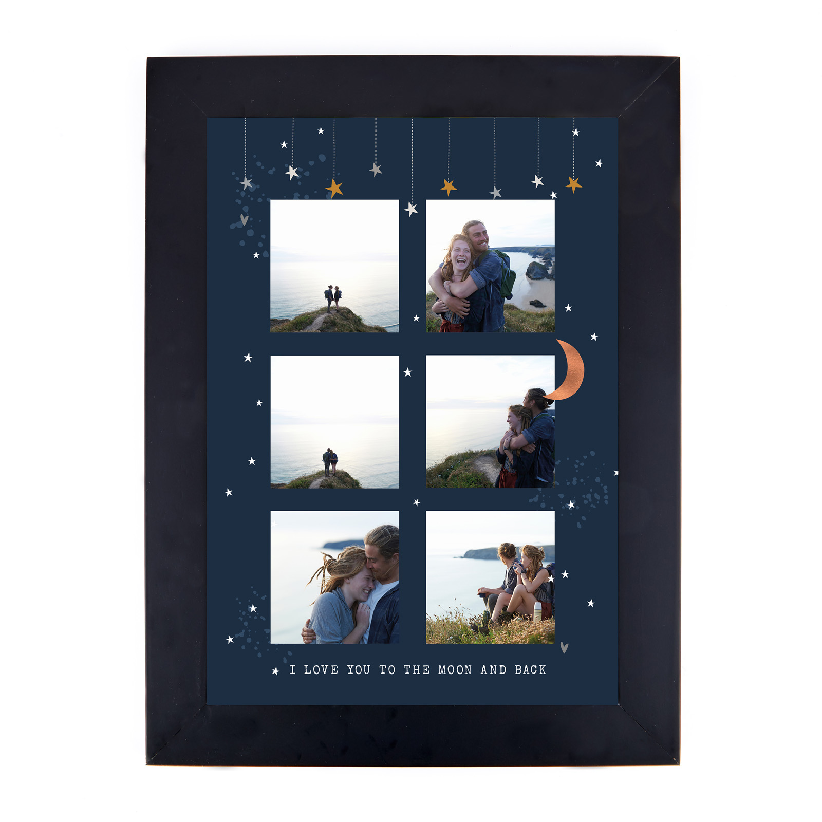 Personalised Photo Print - To The Moon & Back, 6 Photos