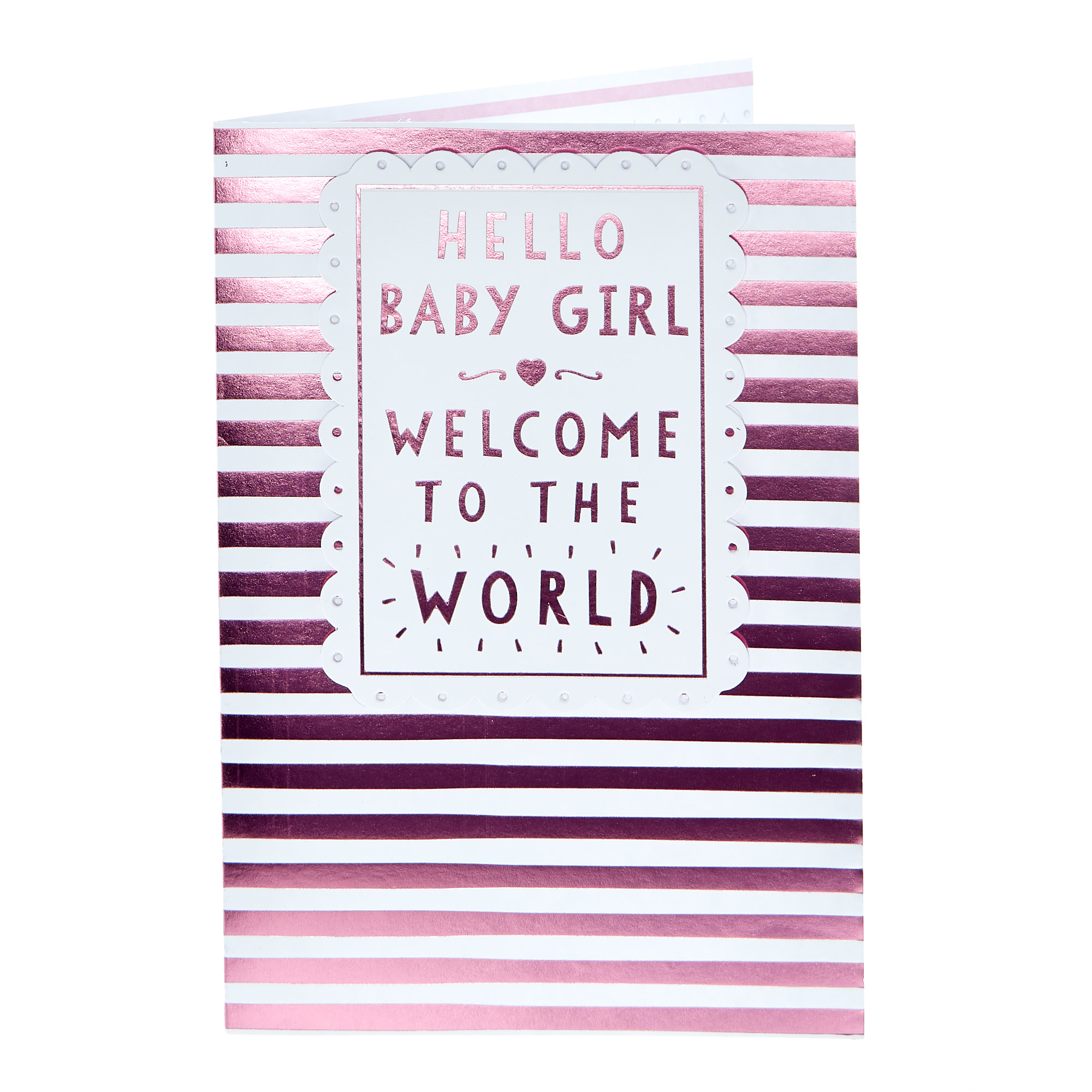 New Baby Card - Hello Baby Girl