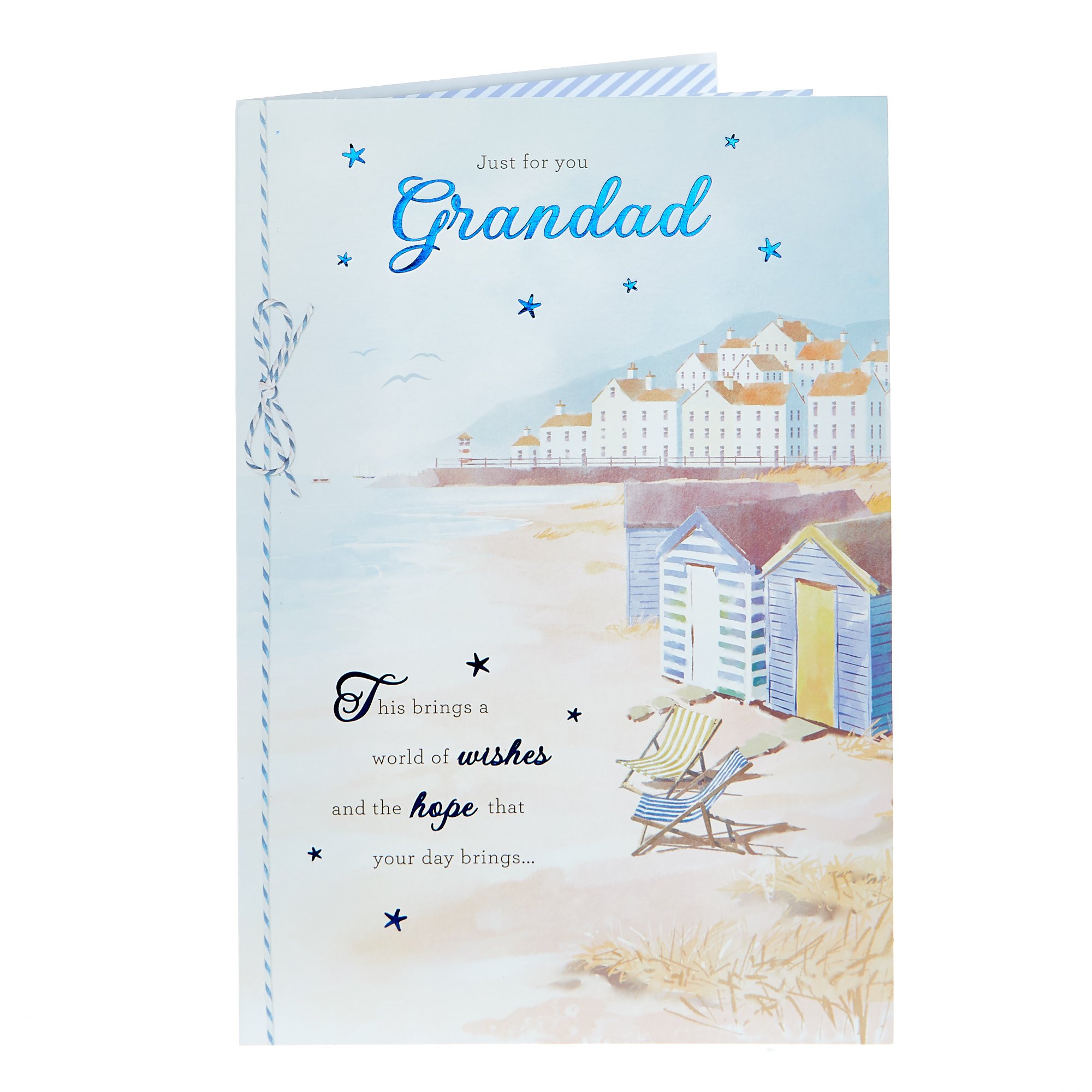 Birthday Card - Grandad Beach Huts