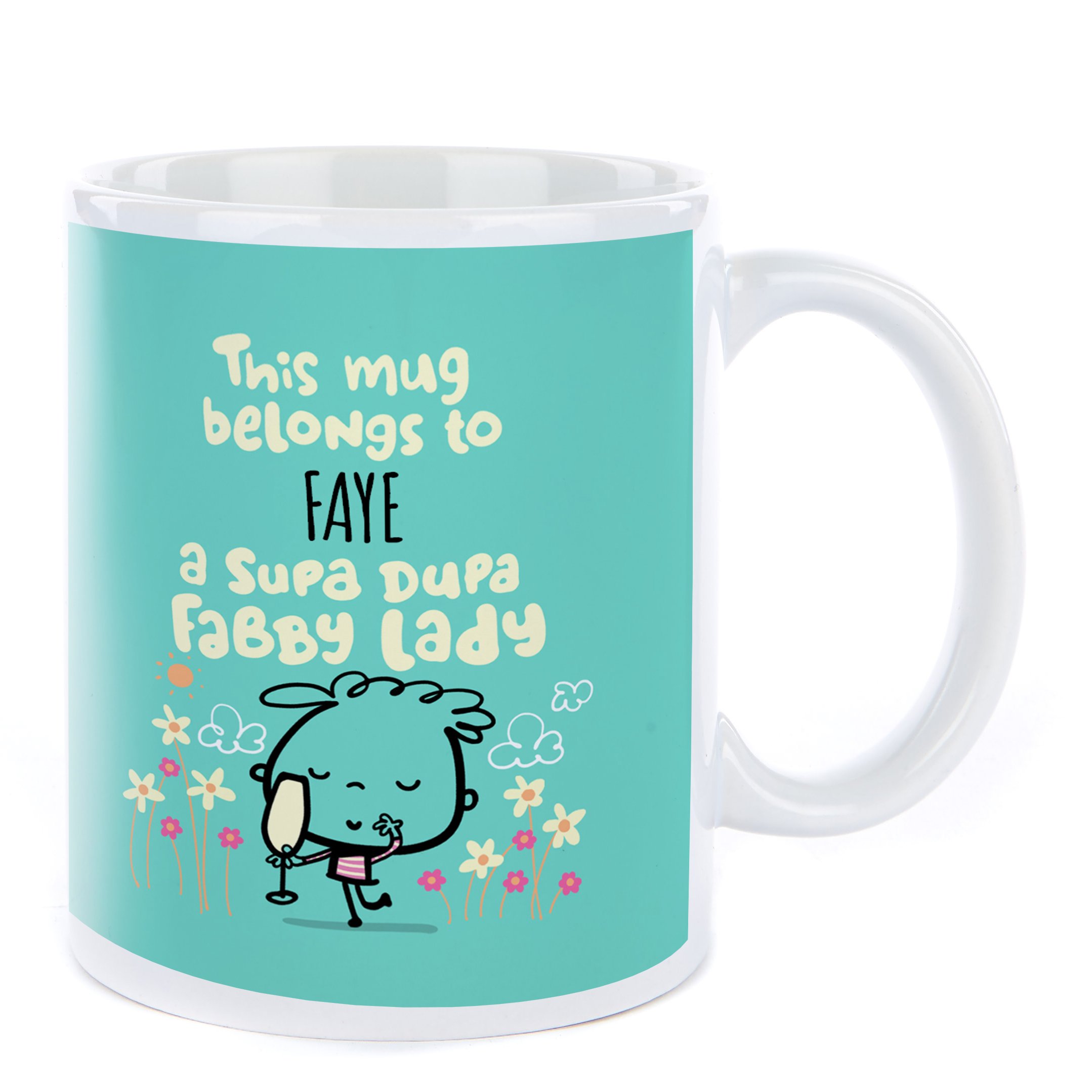 Personalised Fruitloops Mug - Supa Dupa Fabby Lady