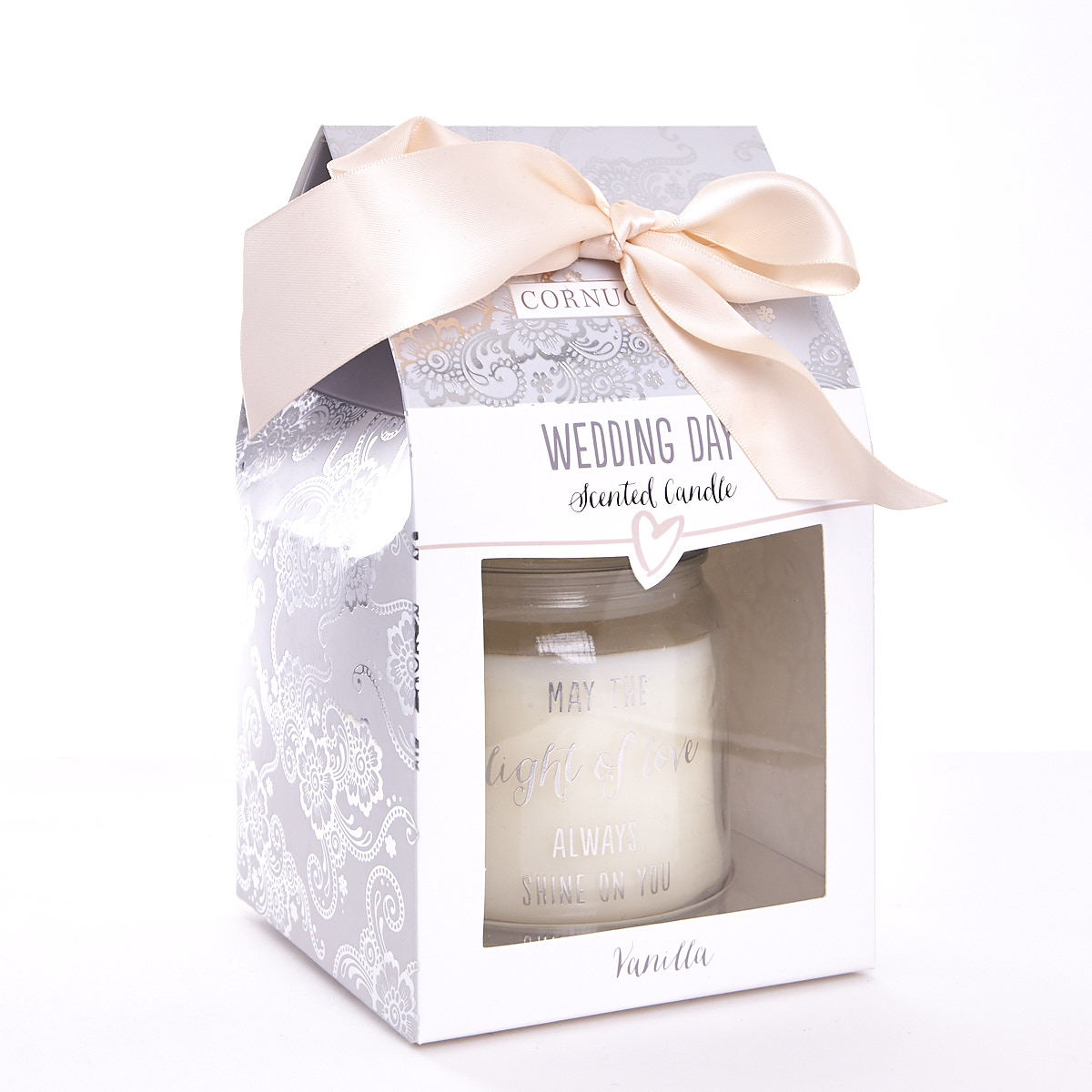 Vanilla Scented Wedding Candle In Gift Box