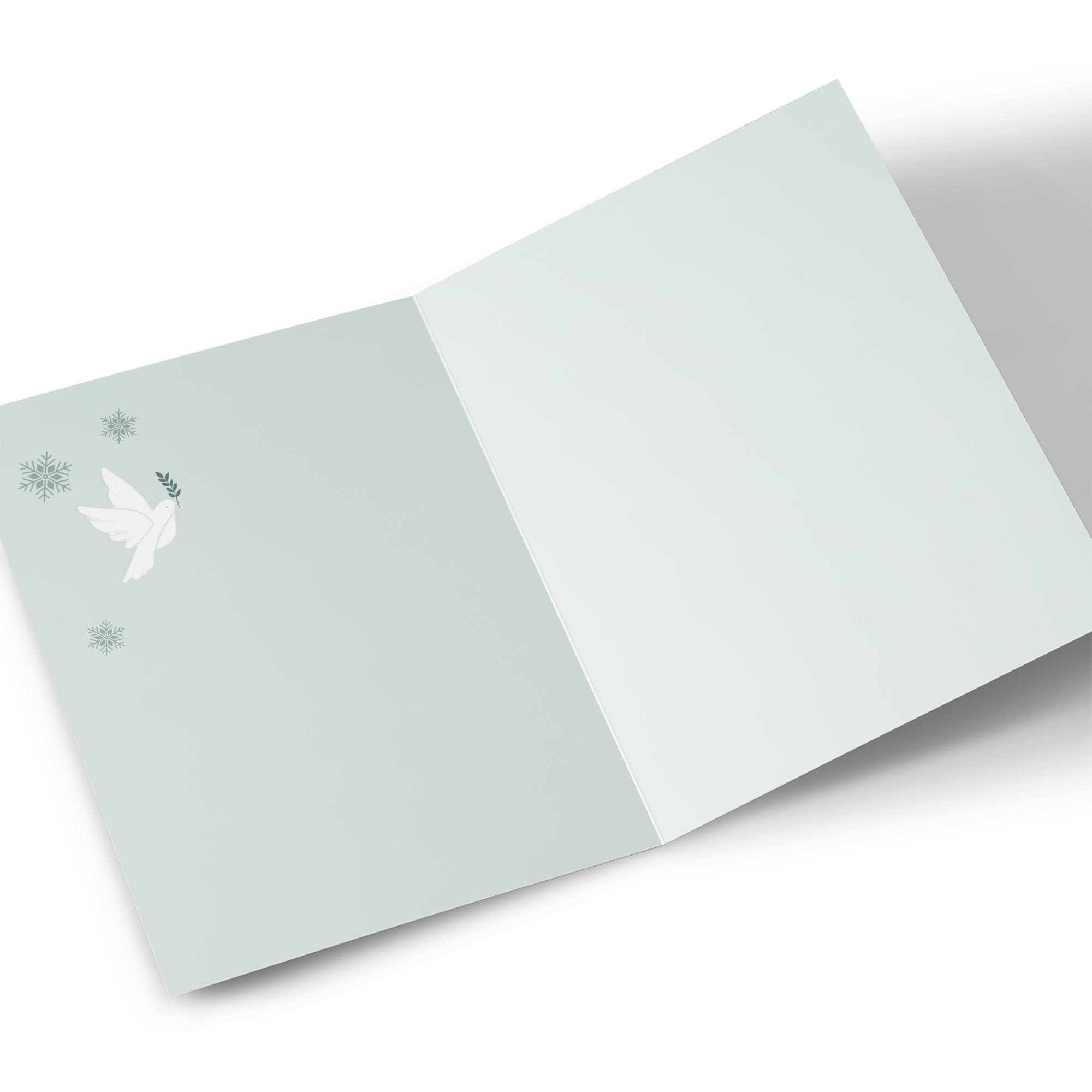 Personalised Christmas Card -  Blessed with Faith Love and Happiness