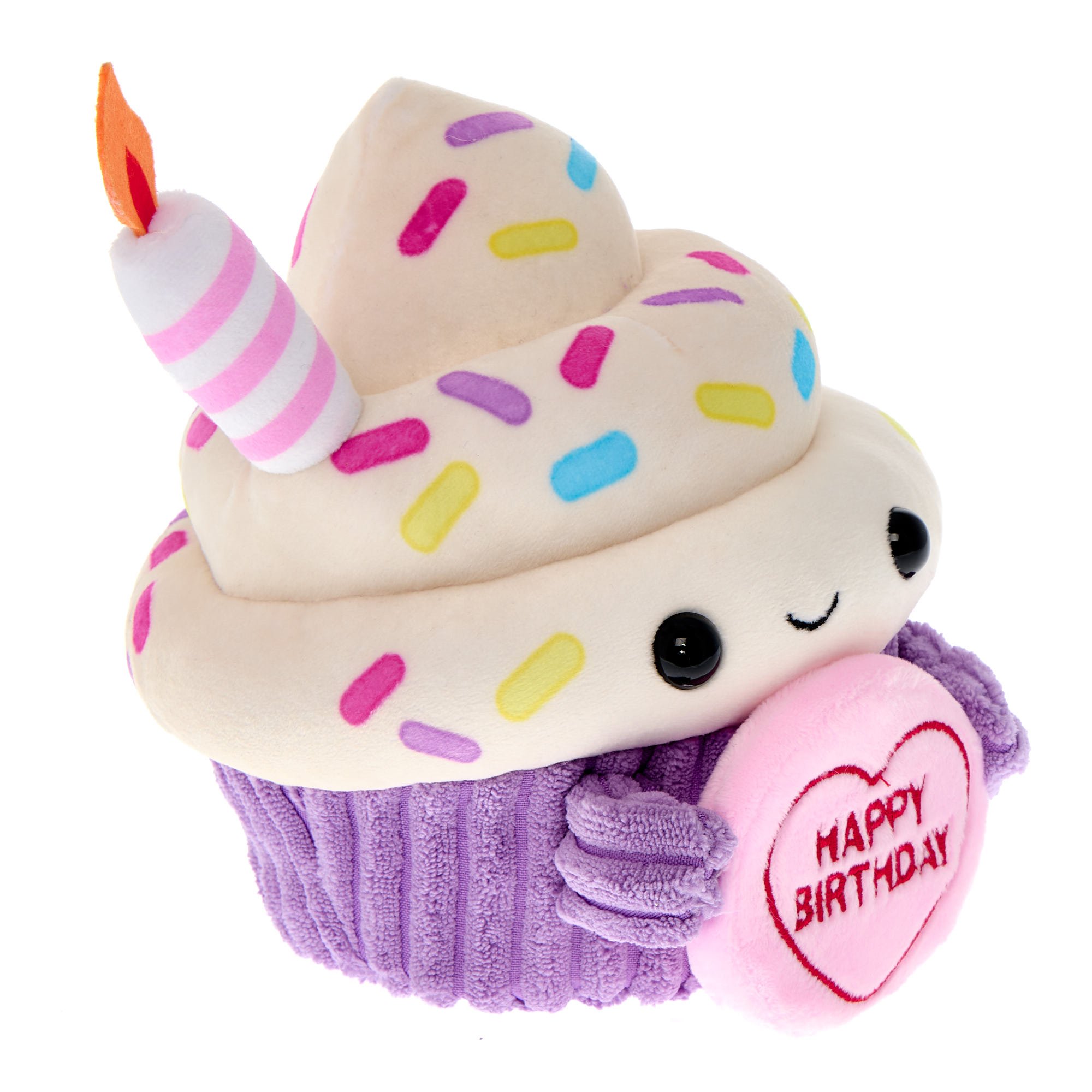 Swizzels Love Hearts Plush Birthday Cupcake