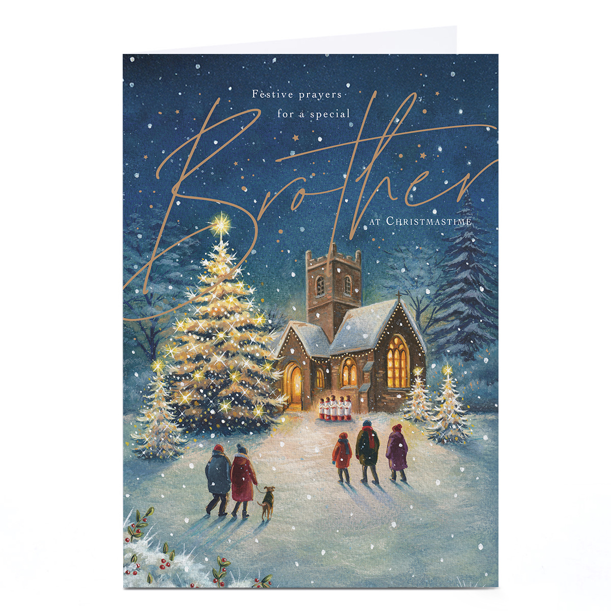 Christmas Card - Festive Prayers For A Special Brother