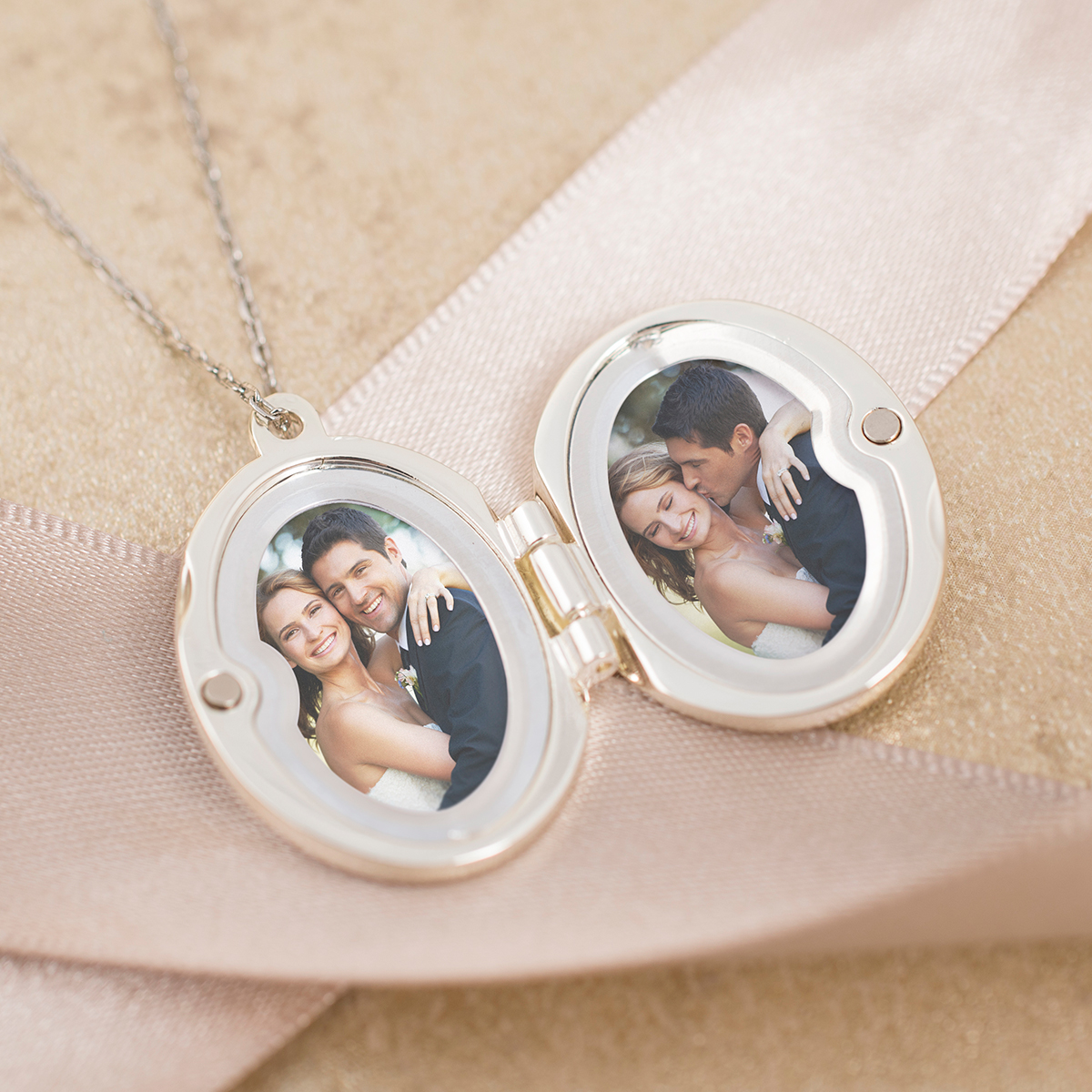 Personalised Engraved Oval Shaped Locket Necklace