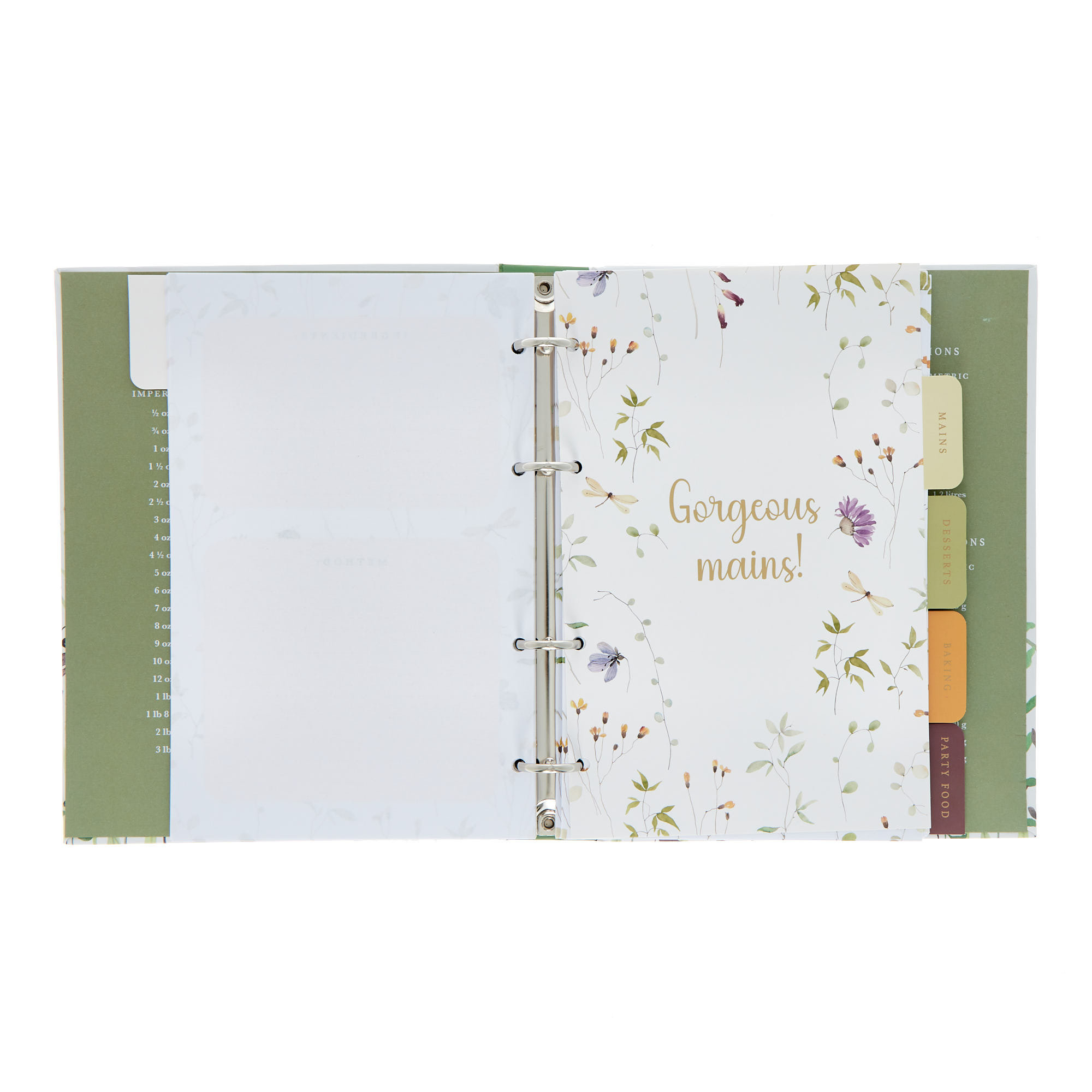 Floral Recipe Holder