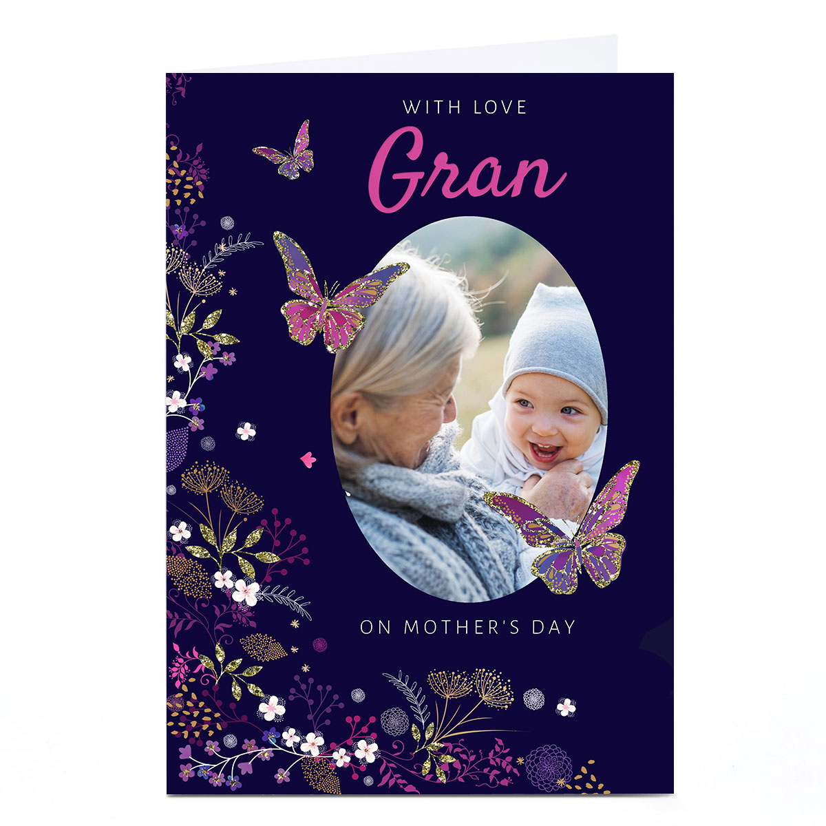 Photo Kerry Spurling Mother's Day Card - Gran, Butterflies