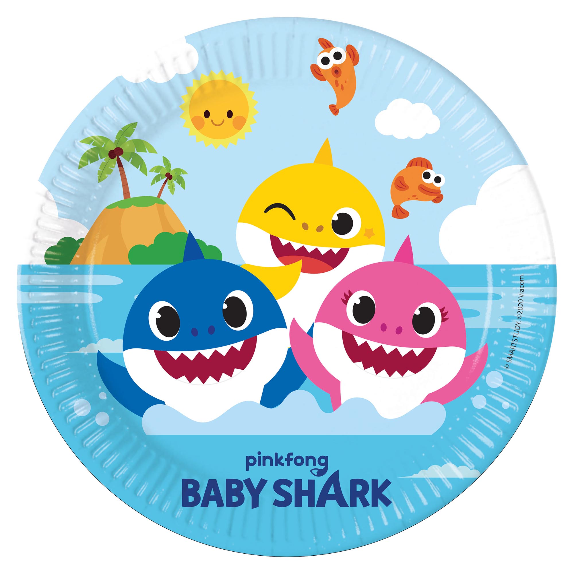 Baby Shark Party Tableware & Decorations Bundle - 16 Guests