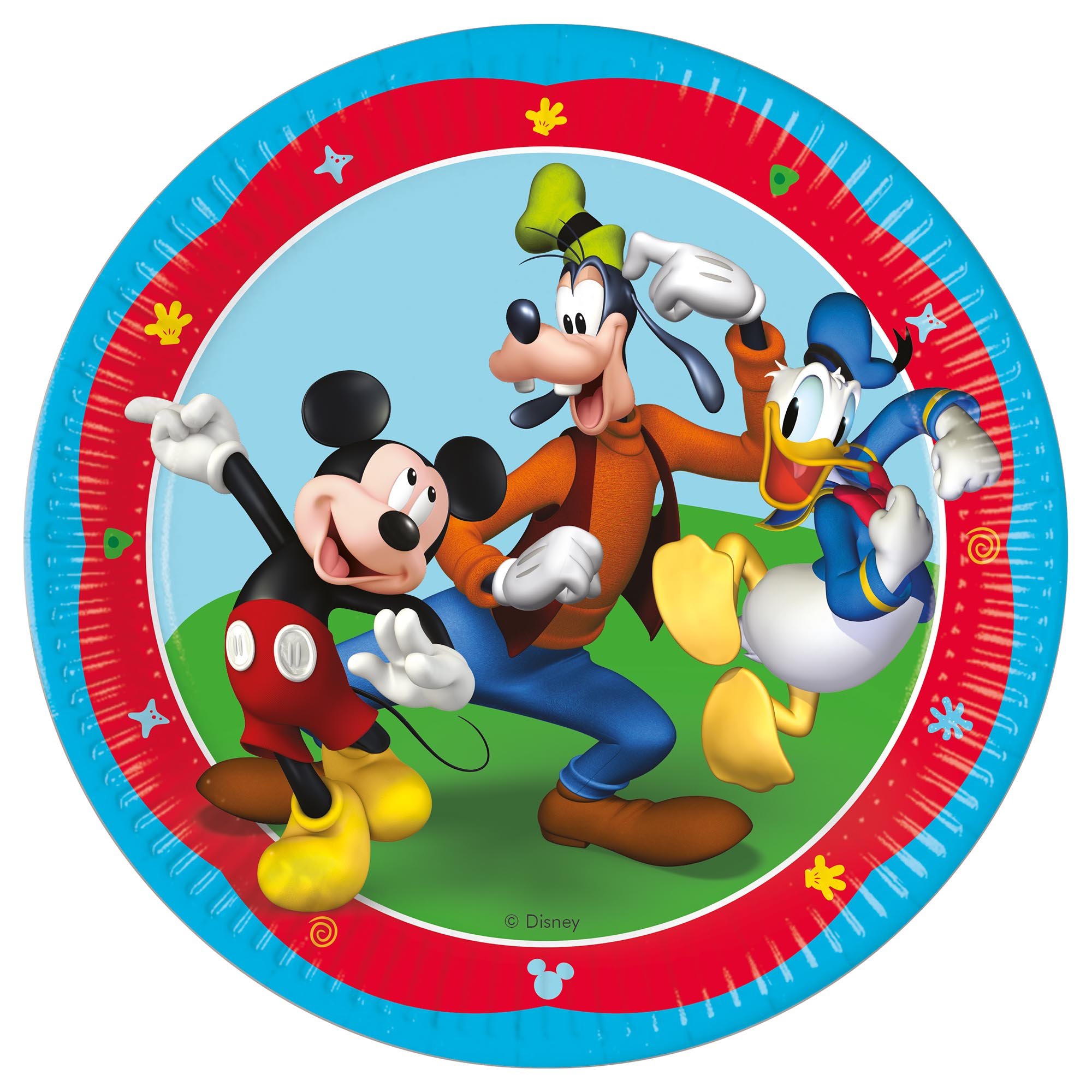 Mickey Rock The House Party Tableware & Decorations Bundle - 16 Guests