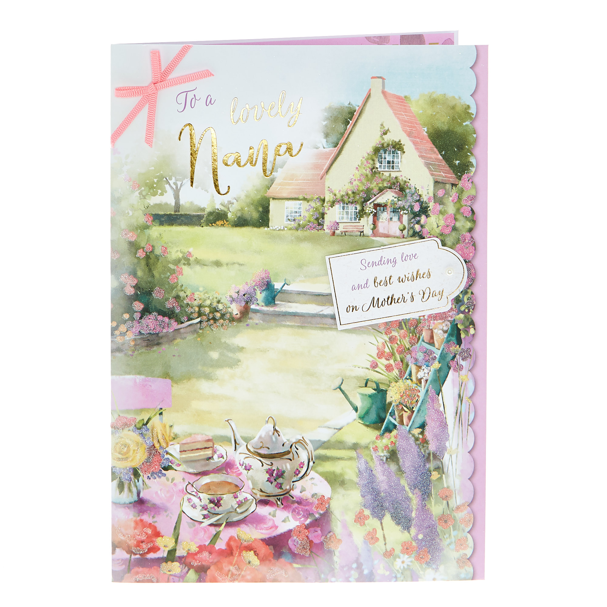 Mother's Day Card - Lovely Nana Love & Best Wishes