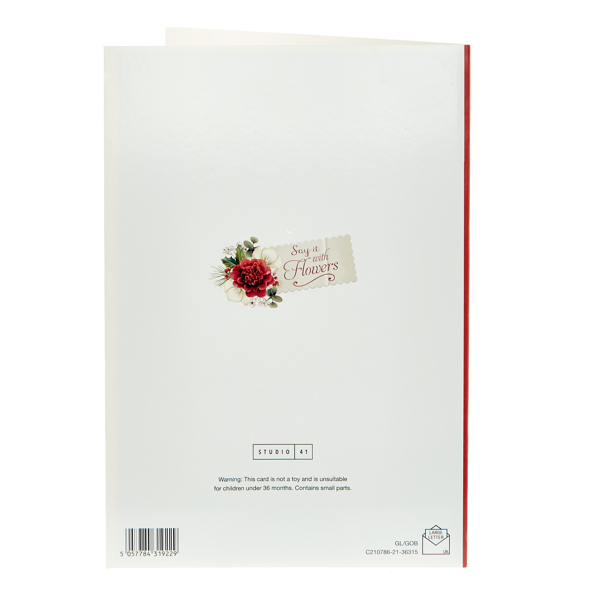 Christmas Card - Special Mother Red Flowers