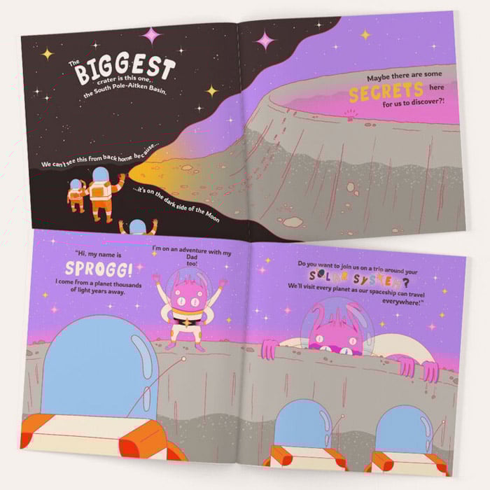 Personalised I Love You To The Moon & Back Father's Day Book
