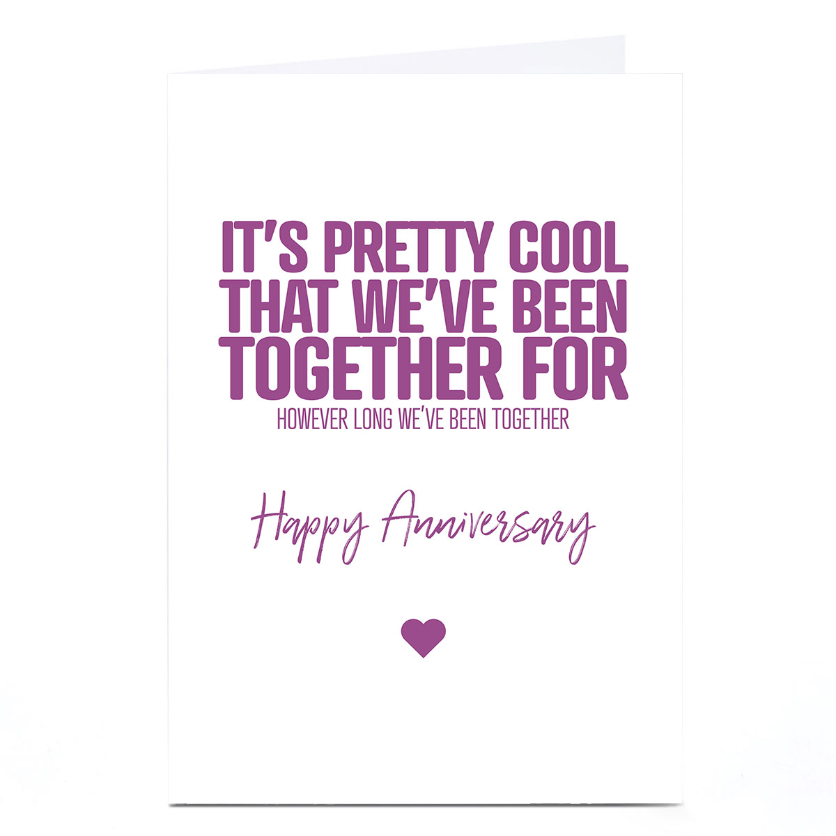 Personalised Punk Cards Anniversary Card - Together