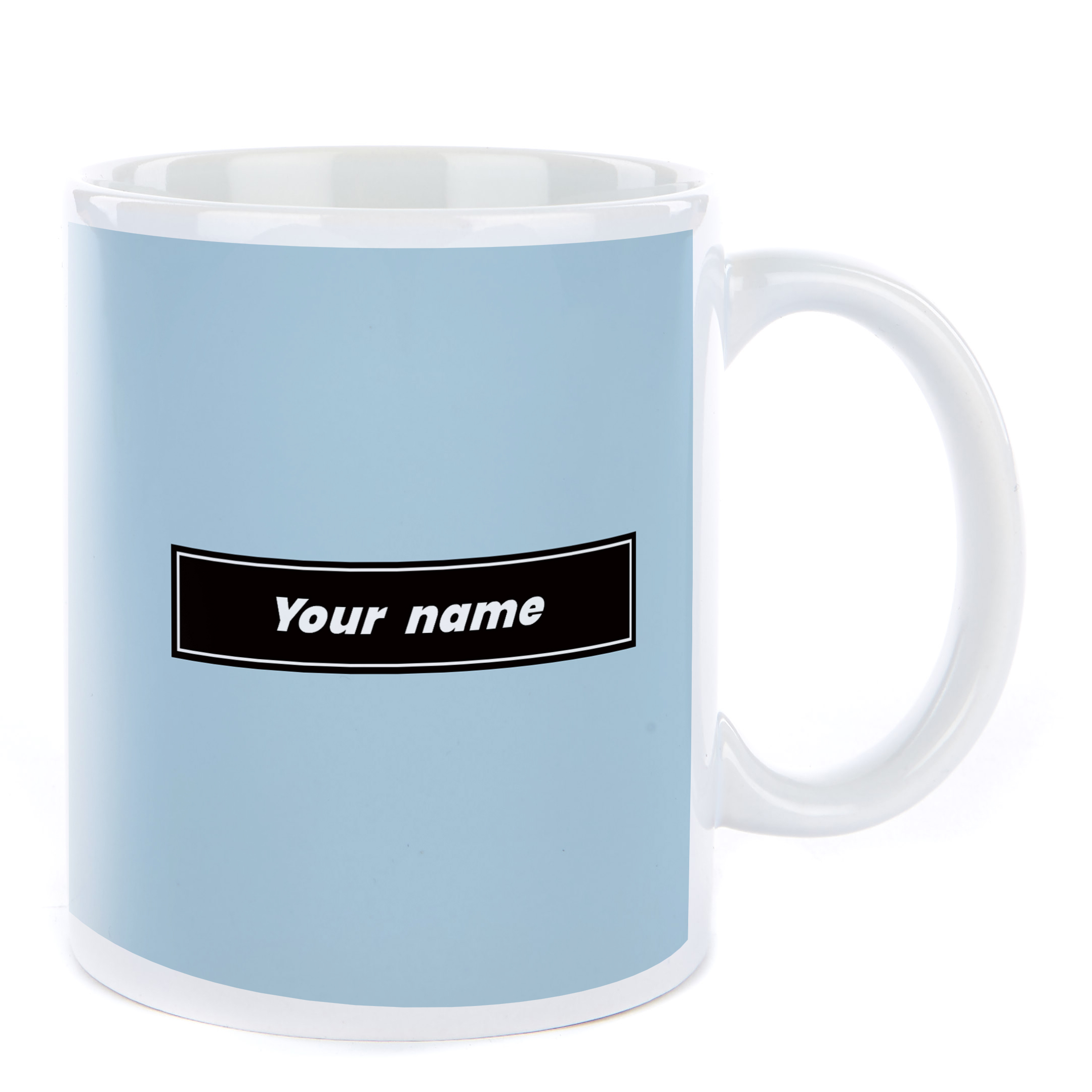 Personalised Mug - Blue, Any Name
