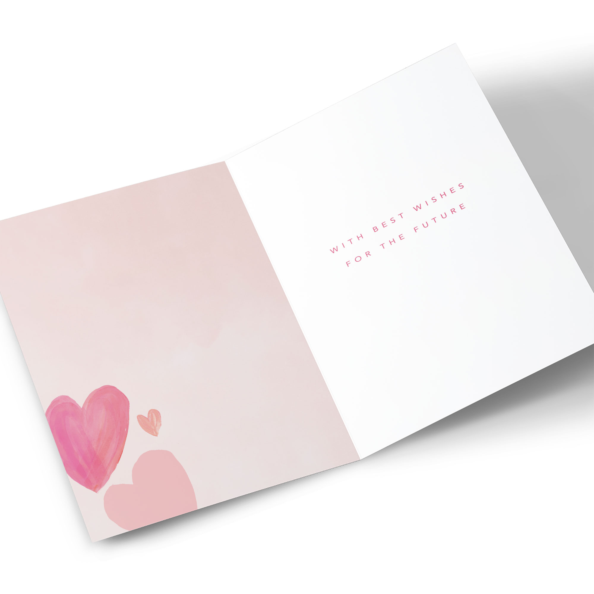 Personalised Wedding Card - Red Tulips and Roses