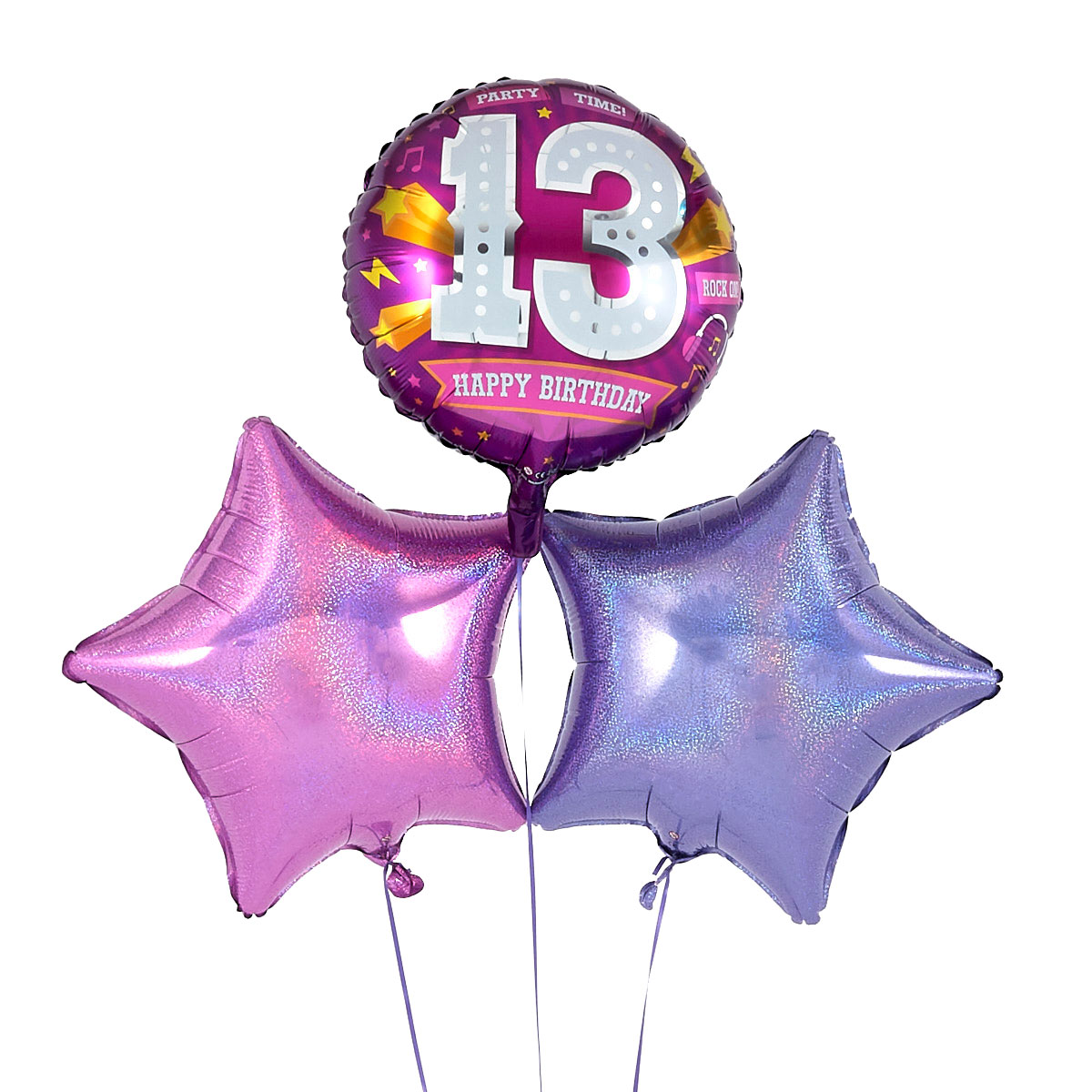 13th Birthday Pink Balloon Bouquet - DELIVERED INFLATED! 