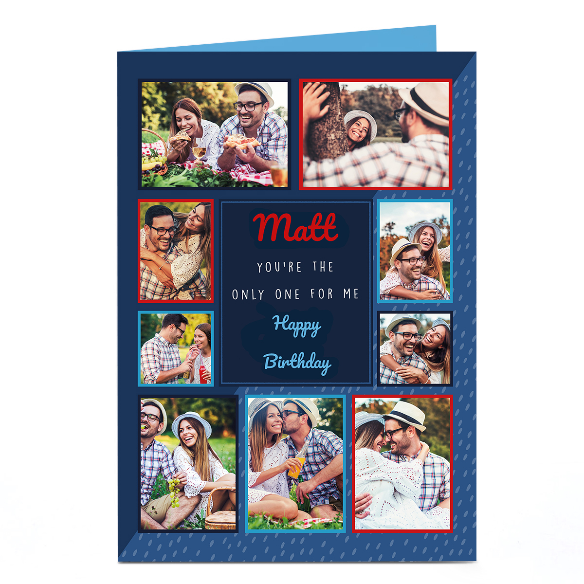 Personalised Photo Card - The Only One For Me Any Occasion