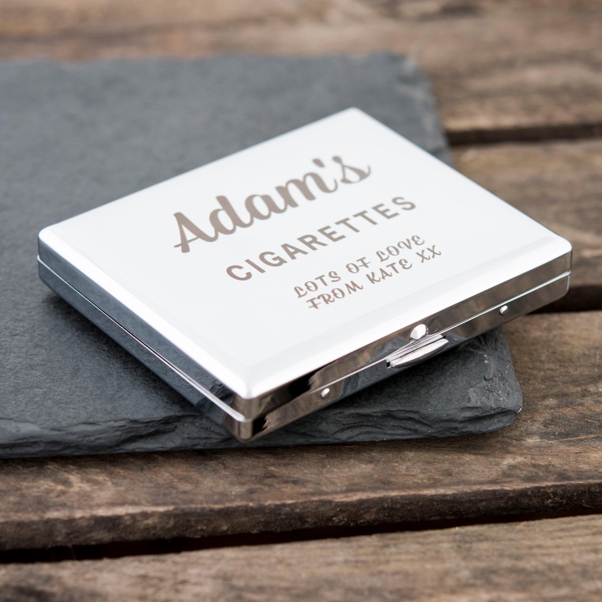 Personalised Engraved Cigarette Case - Your Cigarettes