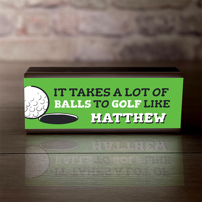 Personalised Room Sign Light Box Golf 