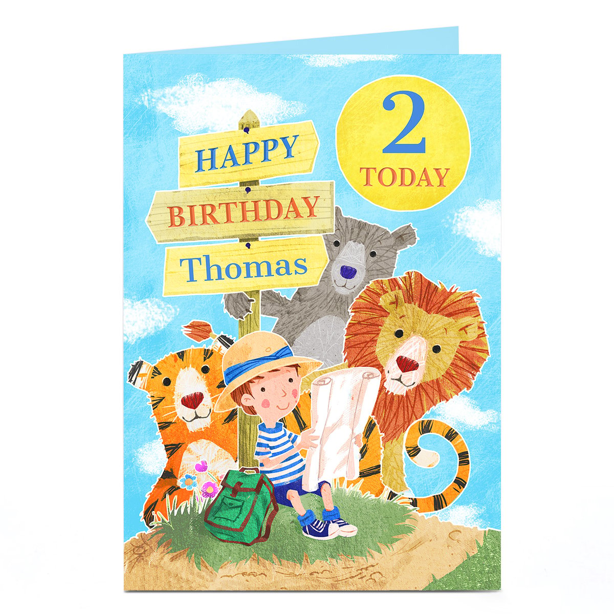 Personalised Card - Animal Birthday