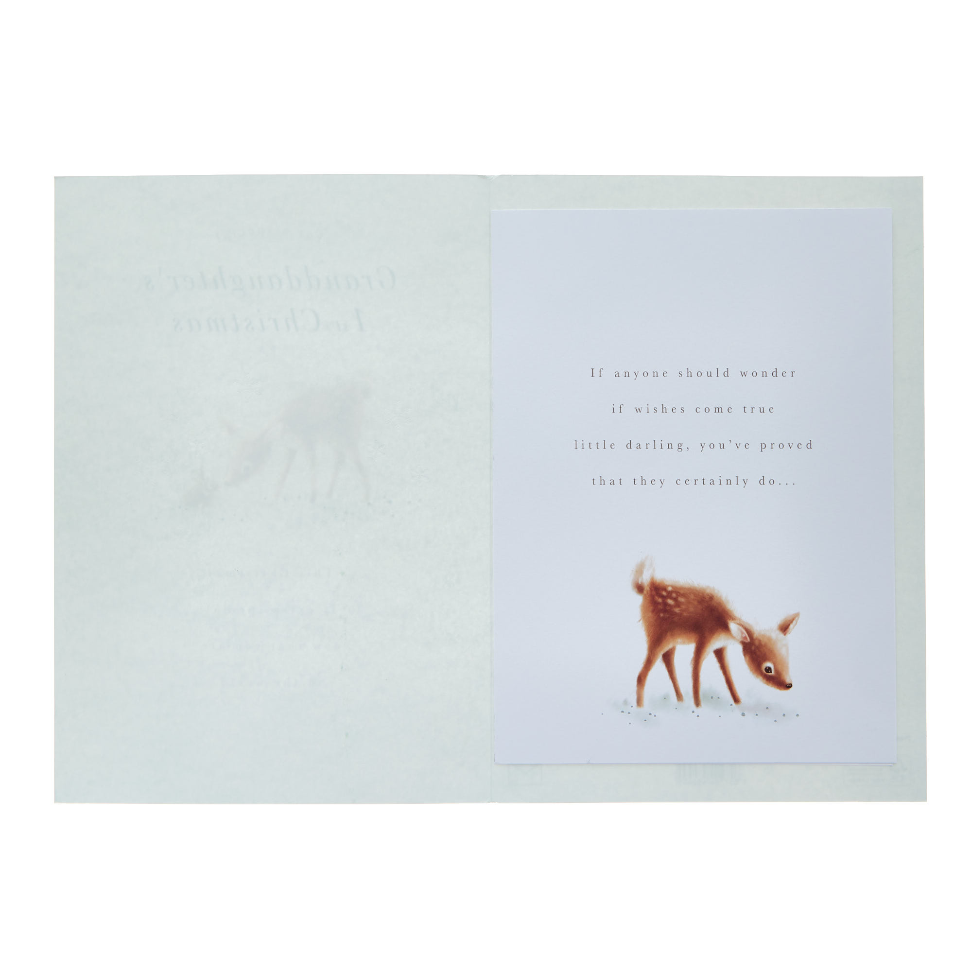 Granddaughter's 1st Deer Christmas Card